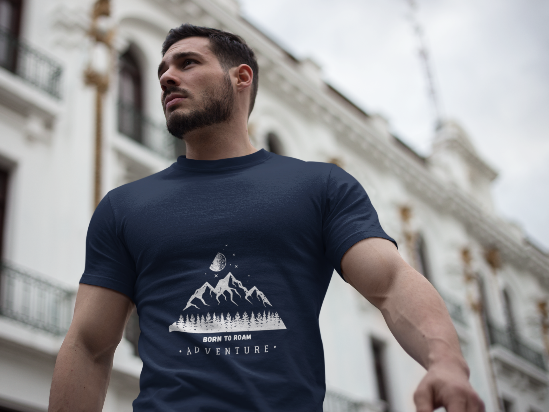 "Born to Roam" Men's Unisex Outdoor T-Shirt Gildan 64000 Softstyle Tee Adventure Apparel for Hiking, Camping & Exploring product thumbnail image "Born to Roam" Men's Unisex Outdoor T-Shirt Gildan 64000 Softstyle Tee Adventure Apparel for Hiking, Camping & Exploring product thumbnail image