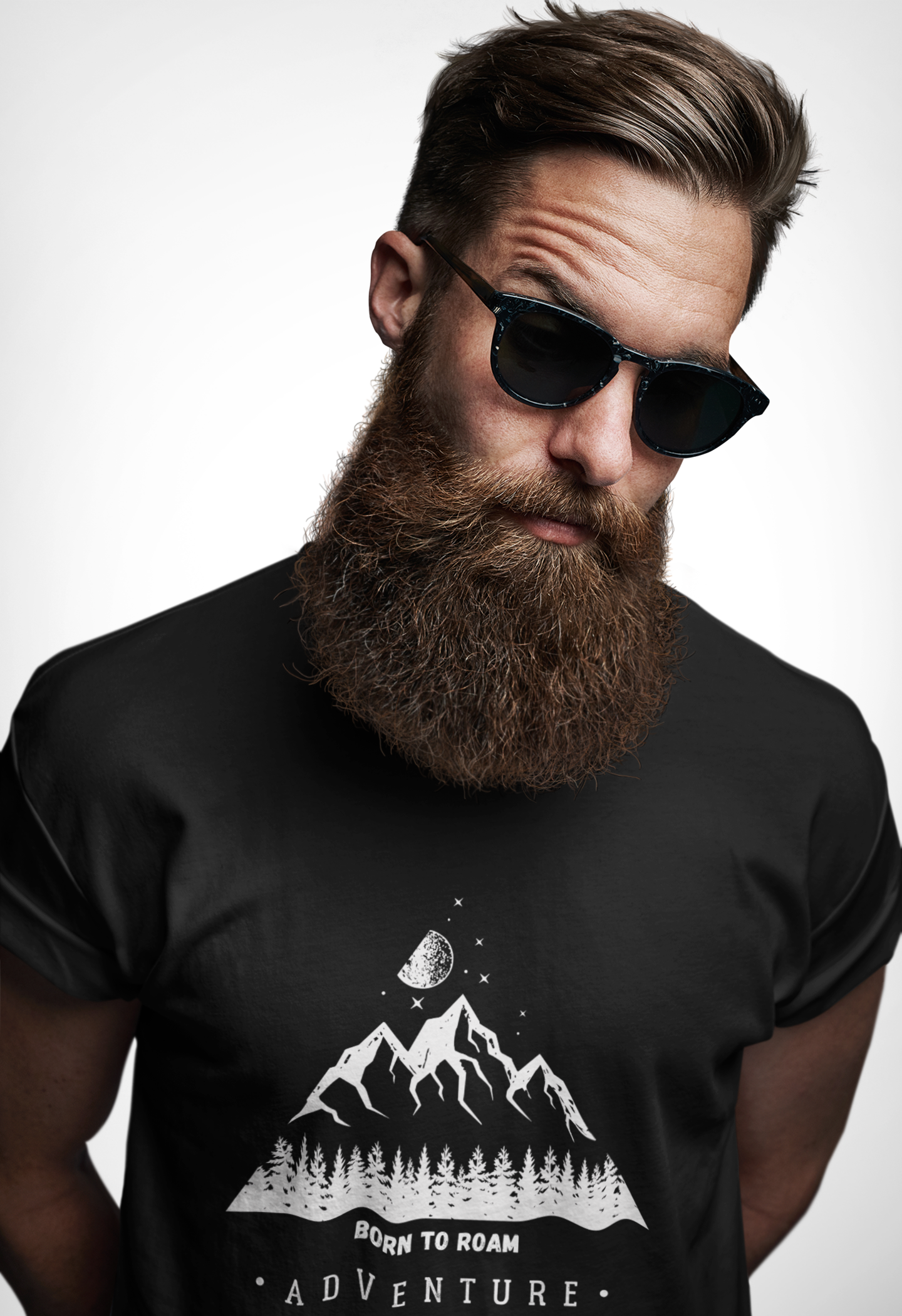 "Born to Roam" Men's Unisex Outdoor T-Shirt  Gildan 64000 Softstyle Tee  Adventure Apparel for Hiking, Camping &amp; Exploring