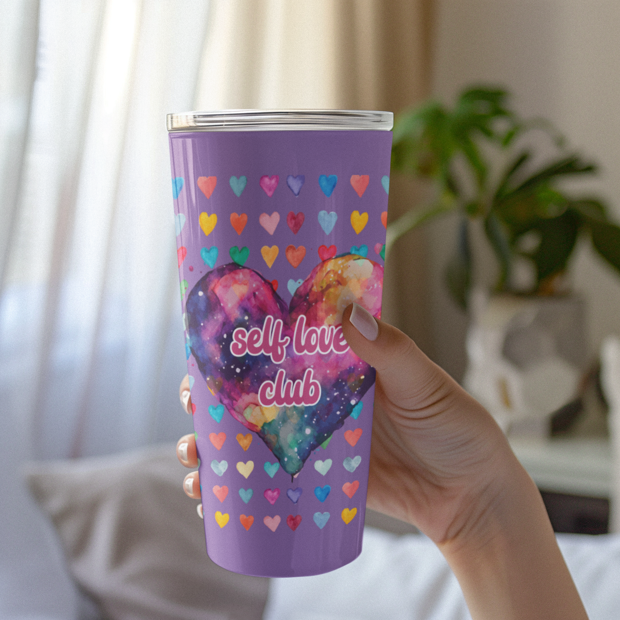 Self Love Club Tumbler 20oz Stainless Steel Vacuum Insulated Travel Mug Dishwasher Safe Gift for Self-Care & Wellness Self Love Club Tumbler 20oz Stainless Steel Vacuum Insulated Travel Mug Dishwasher Safe Gift for Self-Care & Wellness
