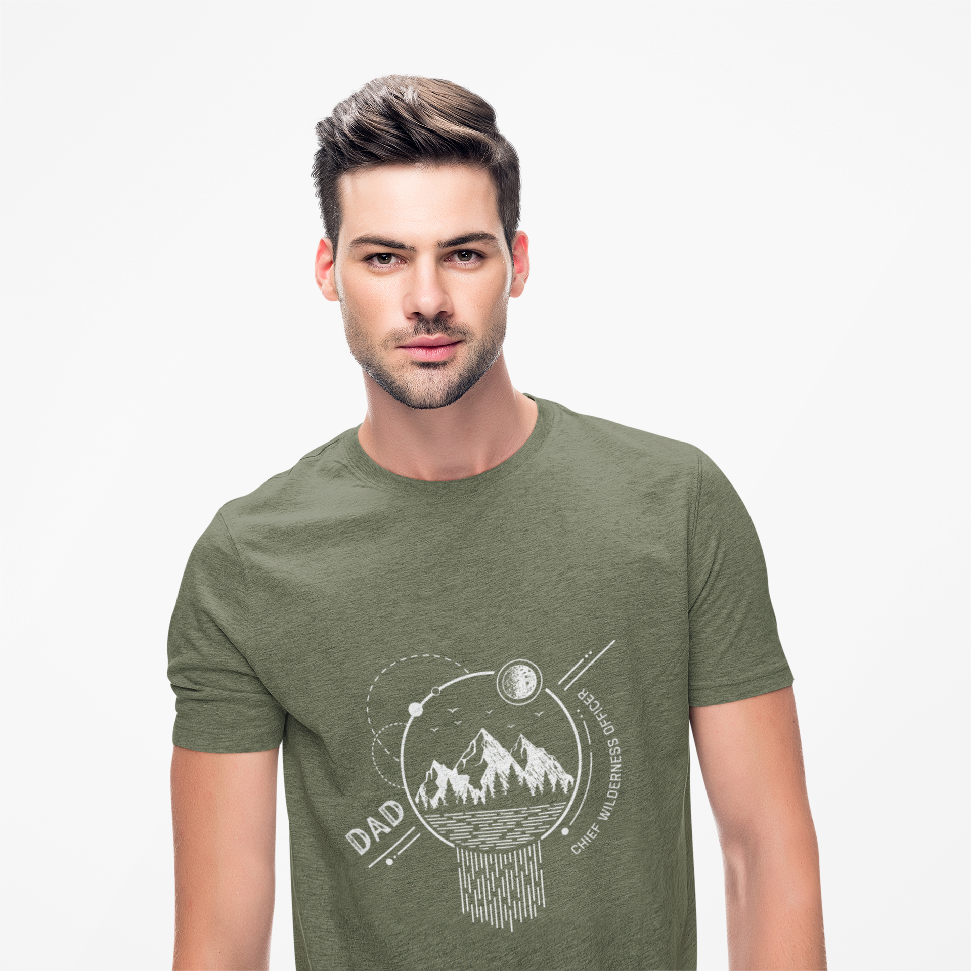 "Dad: Chief Wilderness Officer" Men's Unisex Outdoor T-Shirt Gildan 64000 Softstyle Tee, Nature-Inspired Apparel for Hiking & Camping product thumbnail image "Dad: Chief Wilderness Officer" Men's Unisex Outdoor T-Shirt Gildan 64000 Softstyle Tee, Nature-Inspired Apparel for Hiking & Camping product thumbnail image