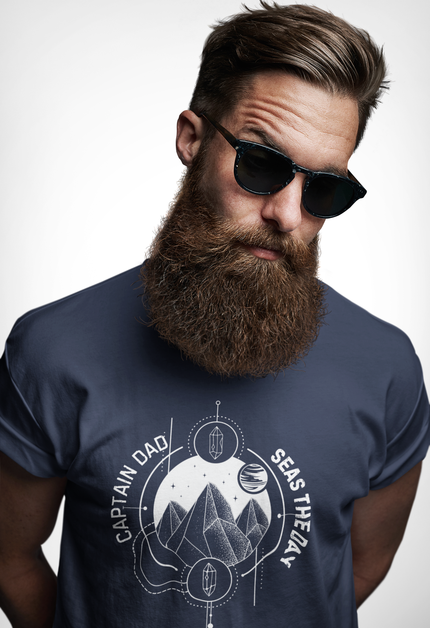 "Captain Dad: Seas the Day" Men's Unisex Nautical T-Shirt Gildan 64000 Softstyle Tee Outdoor Adventure Apparel for Sailing & Beach Lovers product thumbnail image "Captain Dad: Seas the Day" Men's Unisex Nautical T-Shirt Gildan 64000 Softstyle Tee Outdoor Adventure Apparel for Sailing & Beach Lovers product thumbnail image