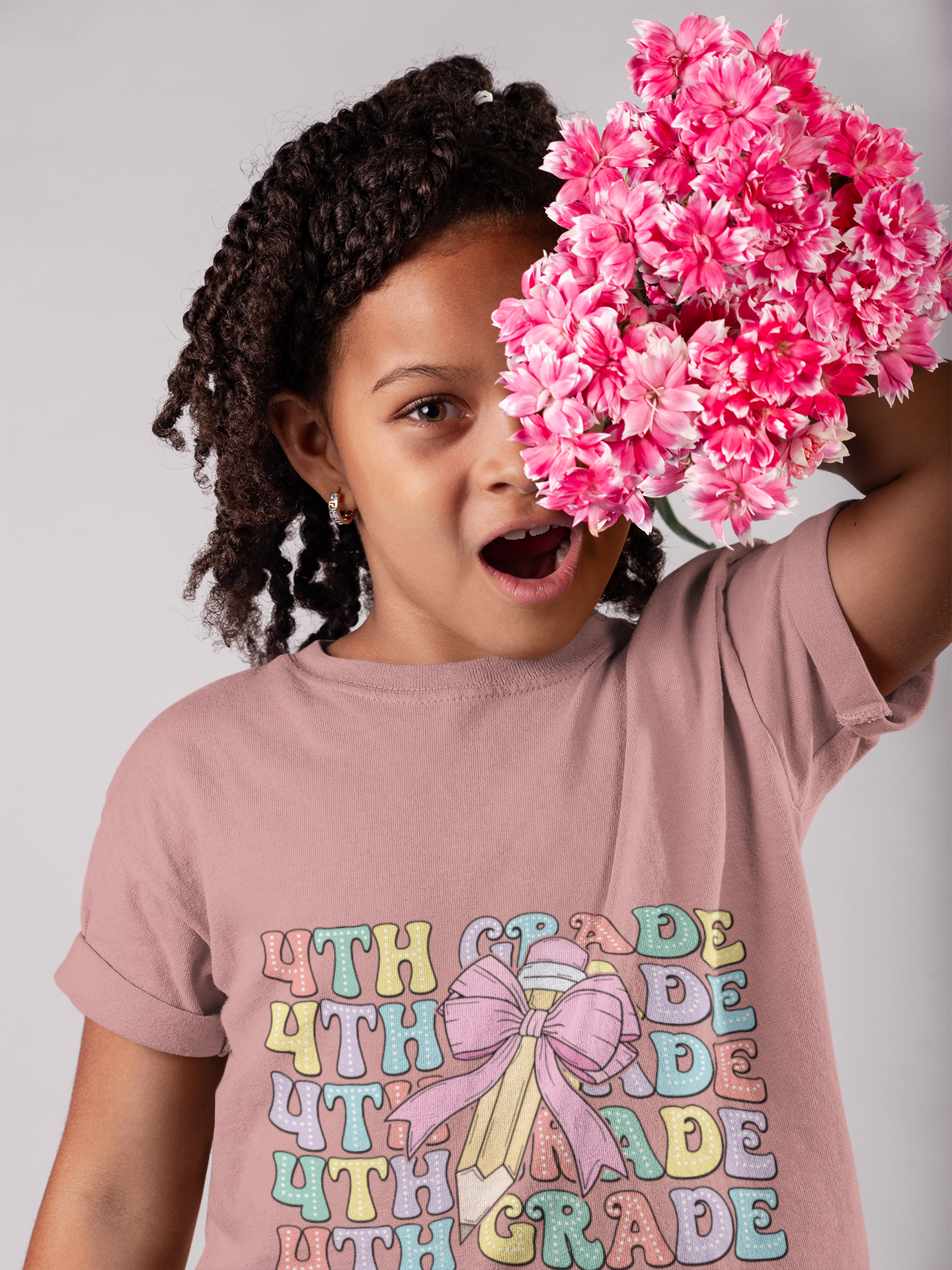 Fourth Grade Coquette Girl Youth T-Shirt  Trendy Back-to-School Tee for Elementary Kids  Cute First Day of School Shirt for Girls
