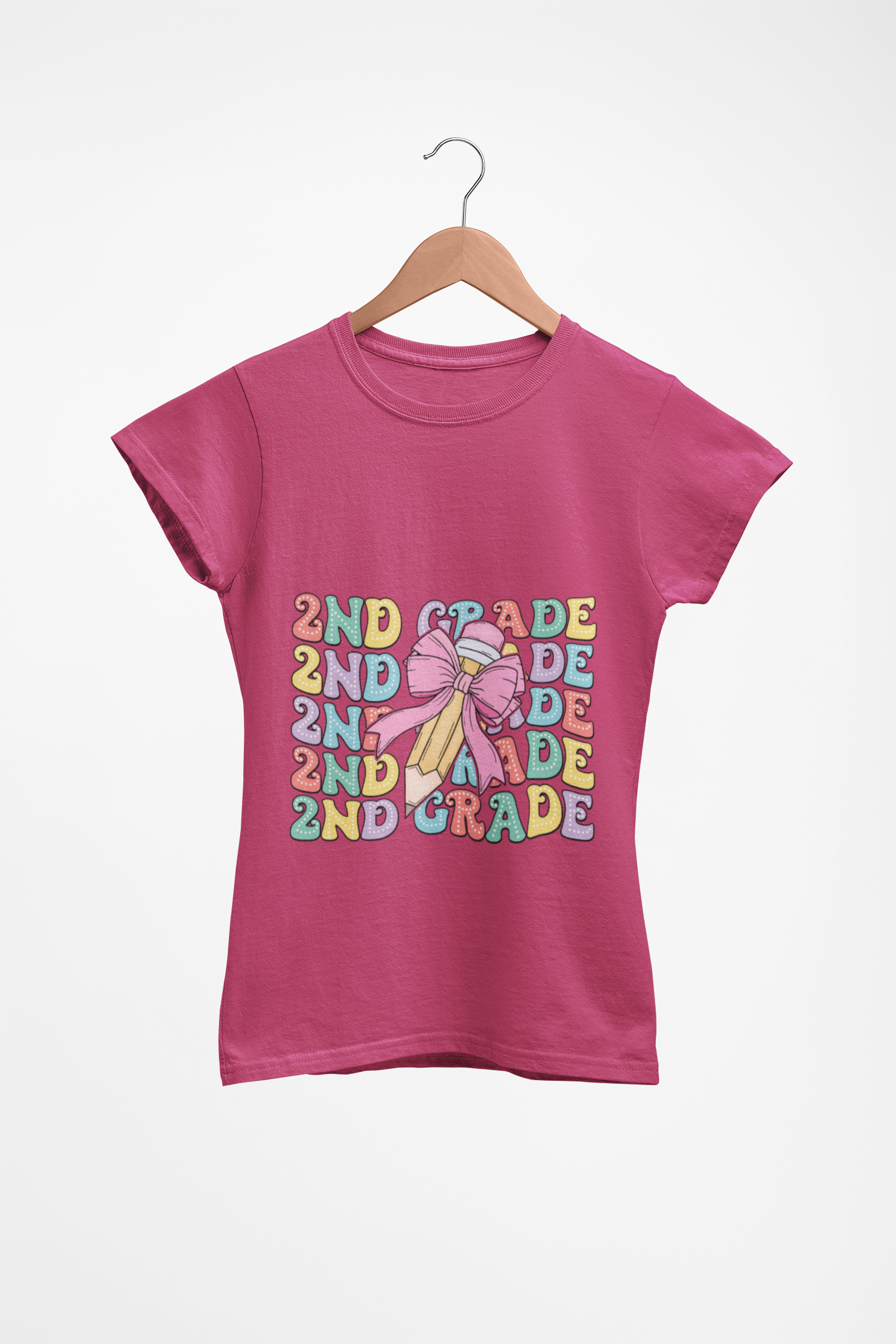 Second Grade Coquette Girl Youth T-Shirt  Trendy Back-to-School Tee for Elementary Kids  Cute First Day of School Shirt for Girls