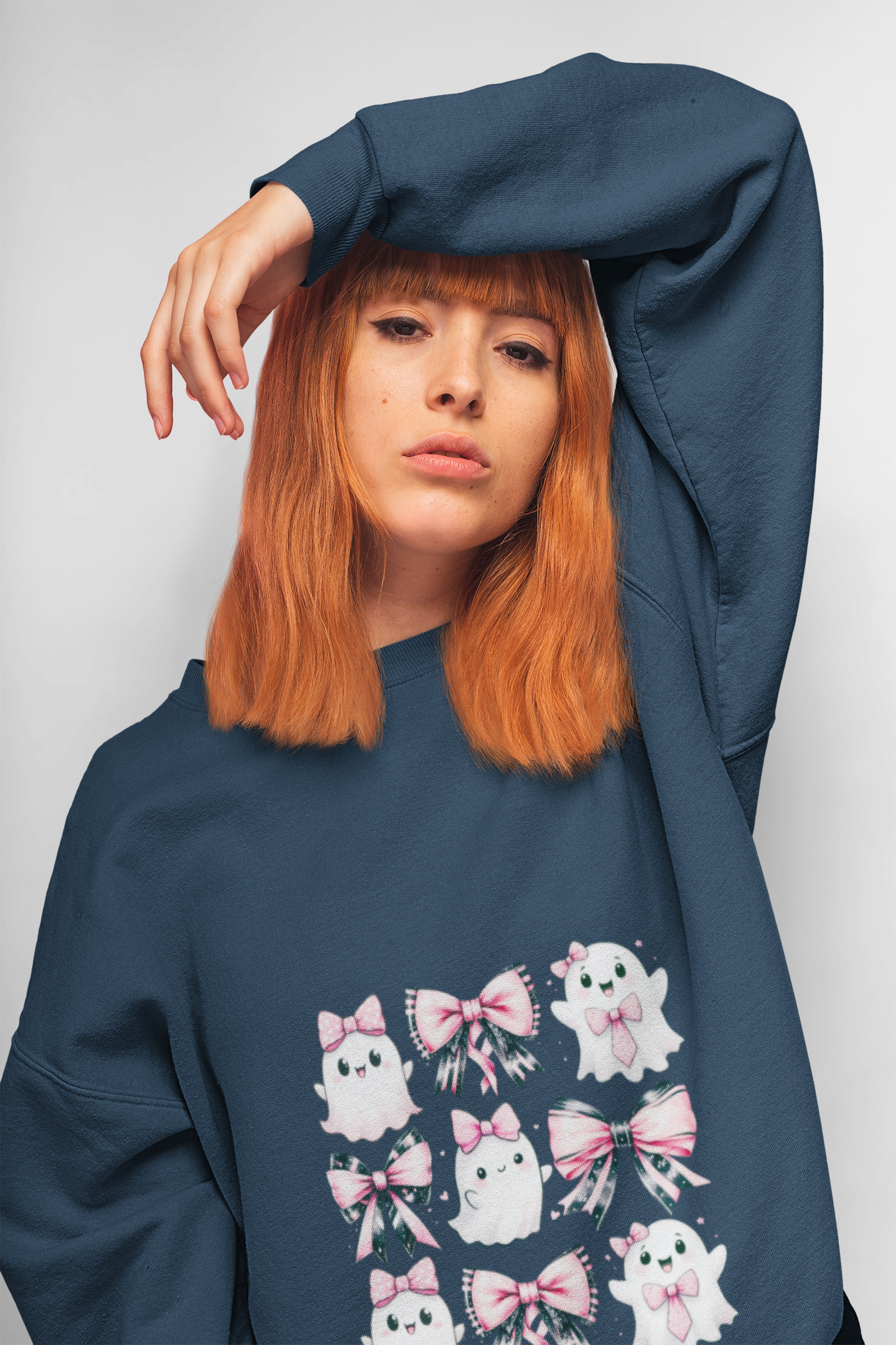Coquette Fall Oversized Sweatshirt Halloween Ghost & Pumpkin Print Comfort Colors Crewneck Cozy Autumn Gift for Women product thumbnail image Coquette Fall Oversized Sweatshirt Halloween Ghost & Pumpkin Print Comfort Colors Crewneck Cozy Autumn Gift for Women product thumbnail image