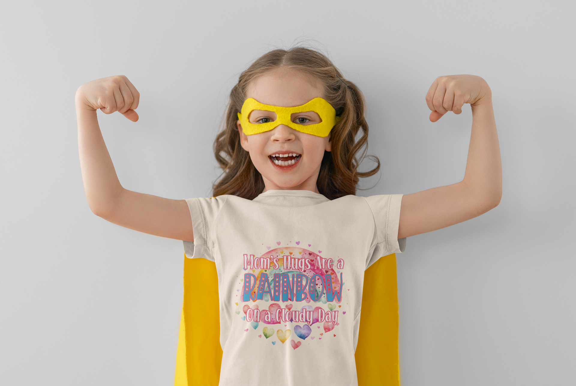 "Moms Hugs Are Rainbows" Toddler T-Shirt Soft Fine Jersey Tee Cute & Colorful Kids Shirt Perfect Gift for Little Ones product thumbnail image "Moms Hugs Are Rainbows" Toddler T-Shirt Soft Fine Jersey Tee Cute & Colorful Kids Shirt Perfect Gift for Little Ones product thumbnail image