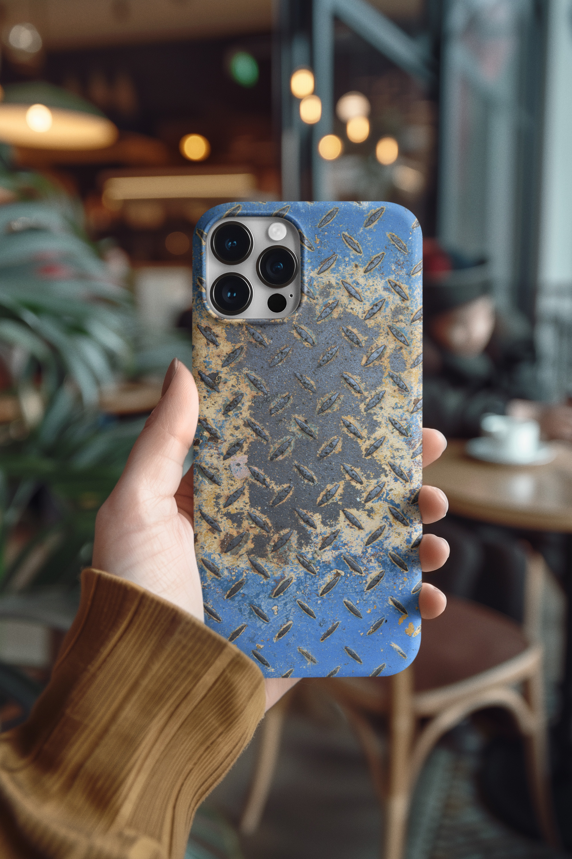 Rough Rugged Grunge Industrial Grit – Diamond Plate Tough Phone Case product thumbnail image