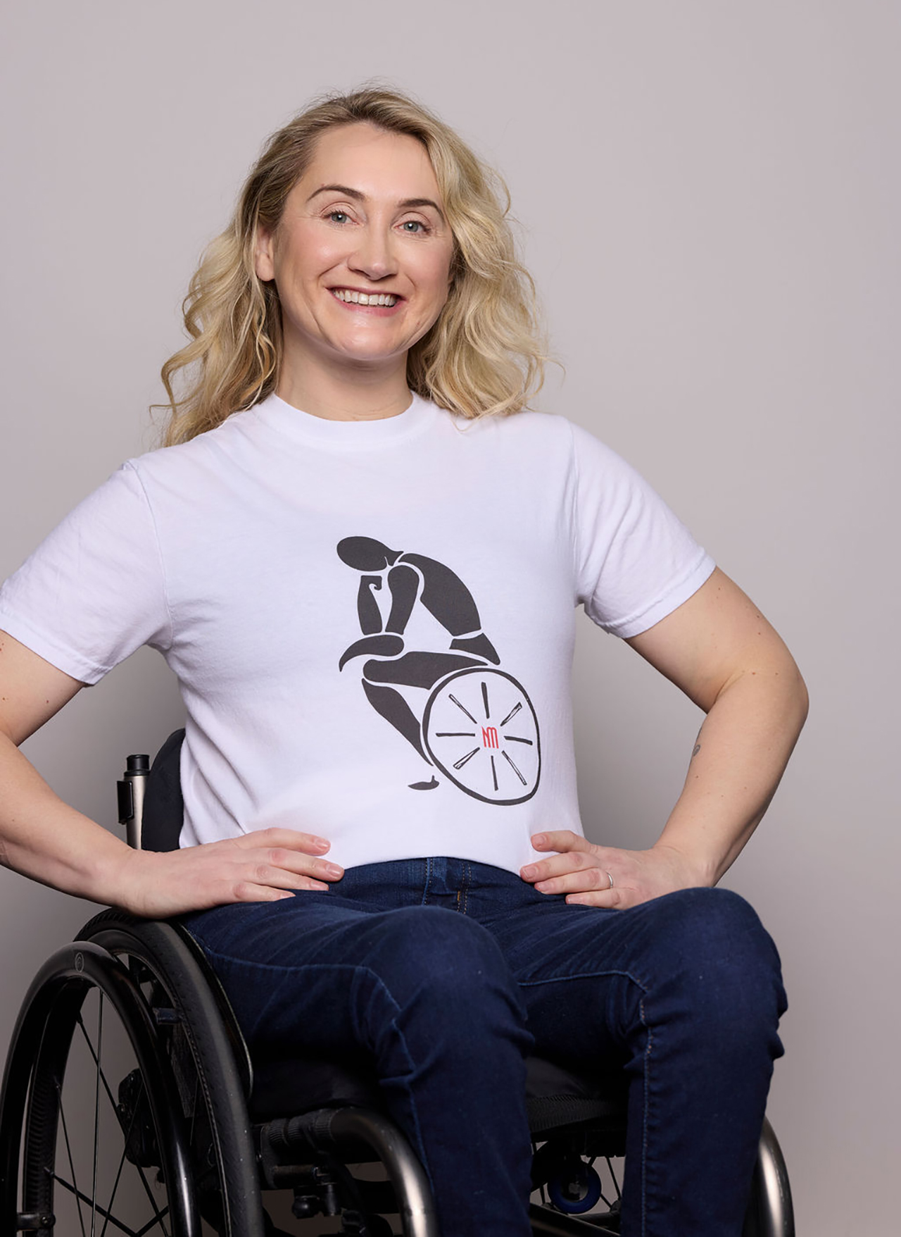 Unisex T-Shirt - For Thinking Wheelchair Users - Supports New Mobility product thumbnail image Unisex T-Shirt - For Thinking Wheelchair Users - Supports New Mobility product thumbnail image