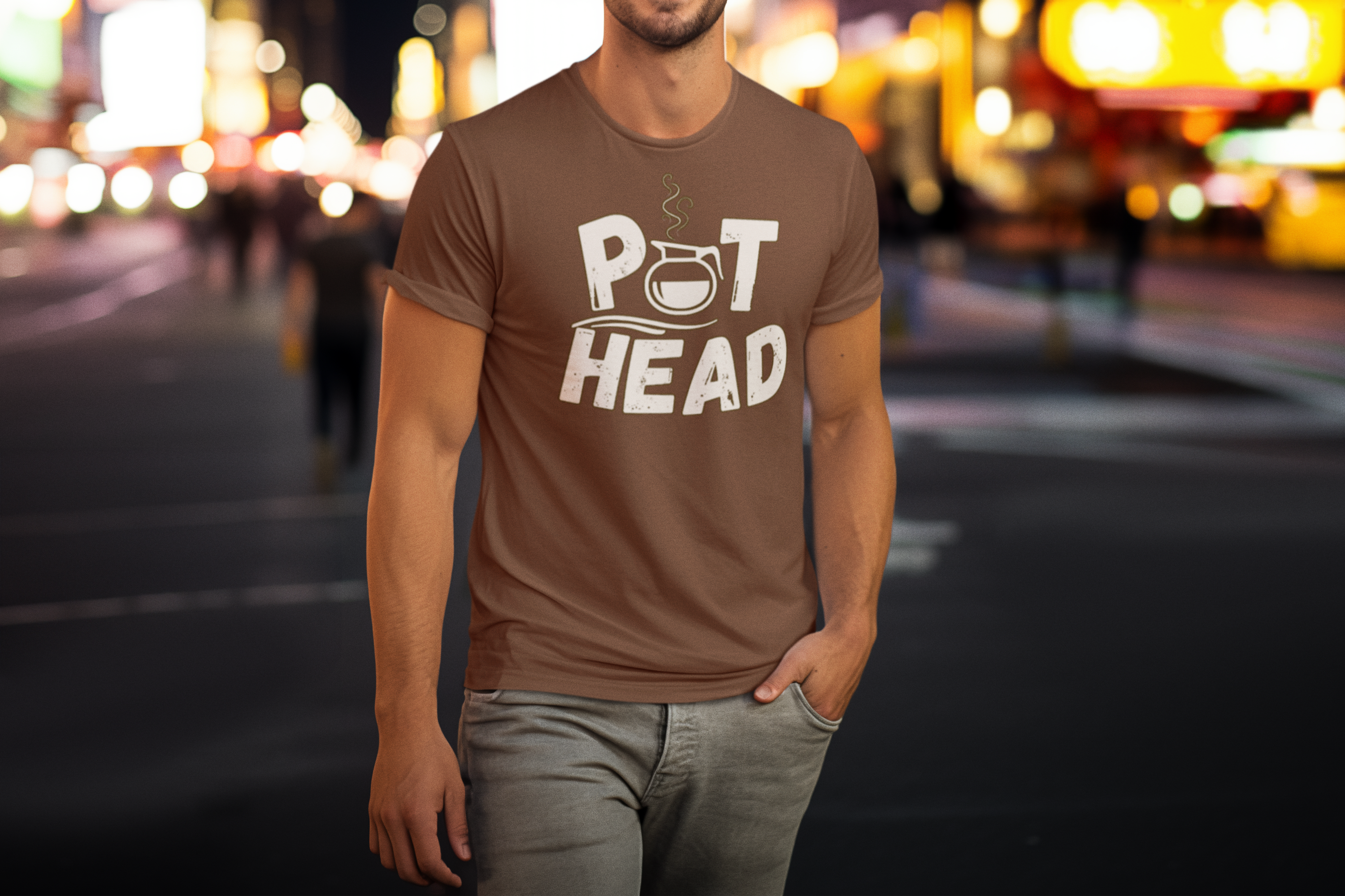 Coffee Lover's Unisex Garment-Dyed T-Shirt | Pot Head Graphic Tee Coffee Lover's Unisex Garment-Dyed T-Shirt | Pot Head Graphic Tee