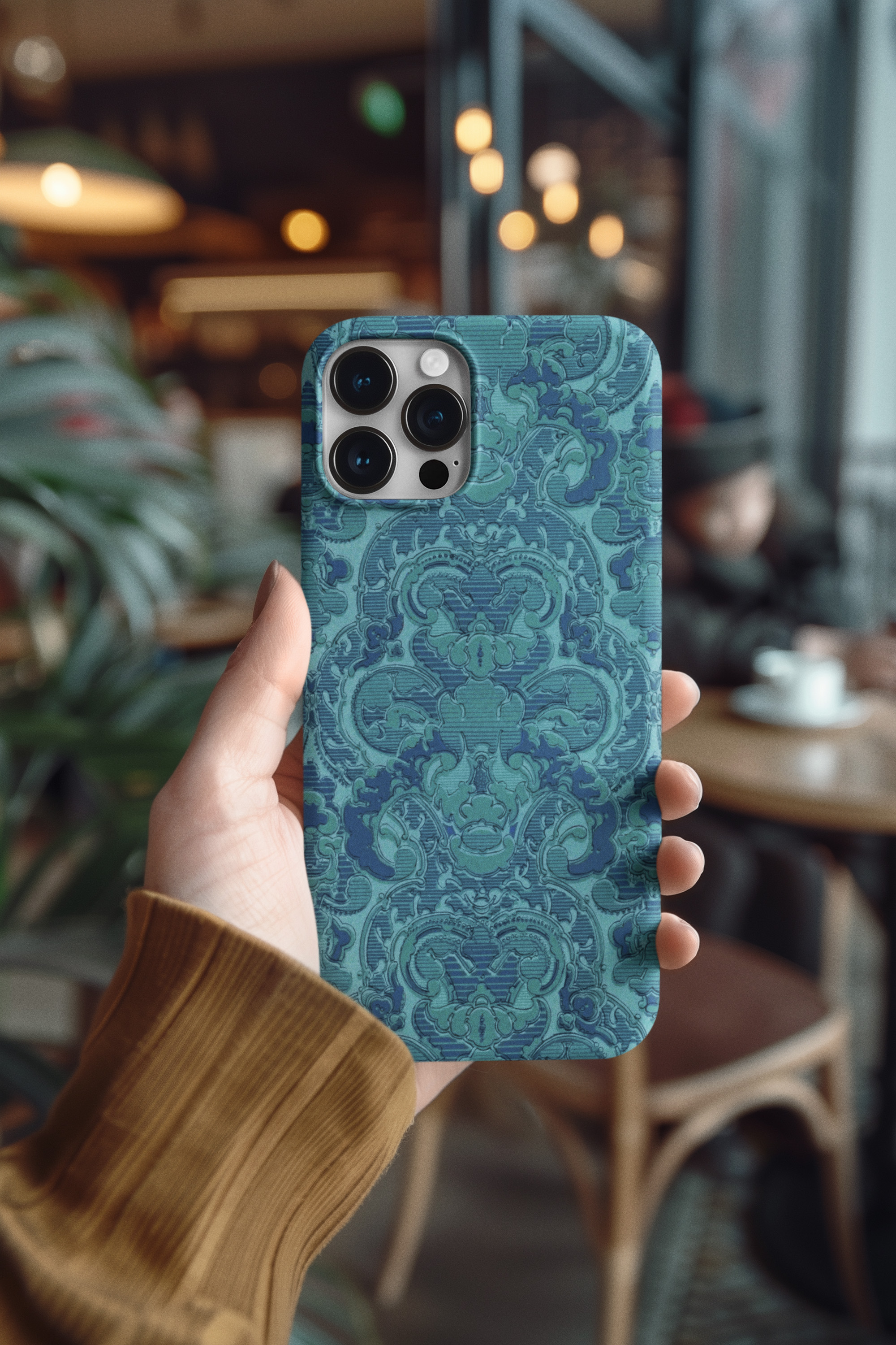 "NeoBaroque Blue" – Timeless Damask Ornate Elegance Tough Phone Case product thumbnail image "NeoBaroque Blue" – Timeless Damask Ornate Elegance Tough Phone Case product thumbnail image