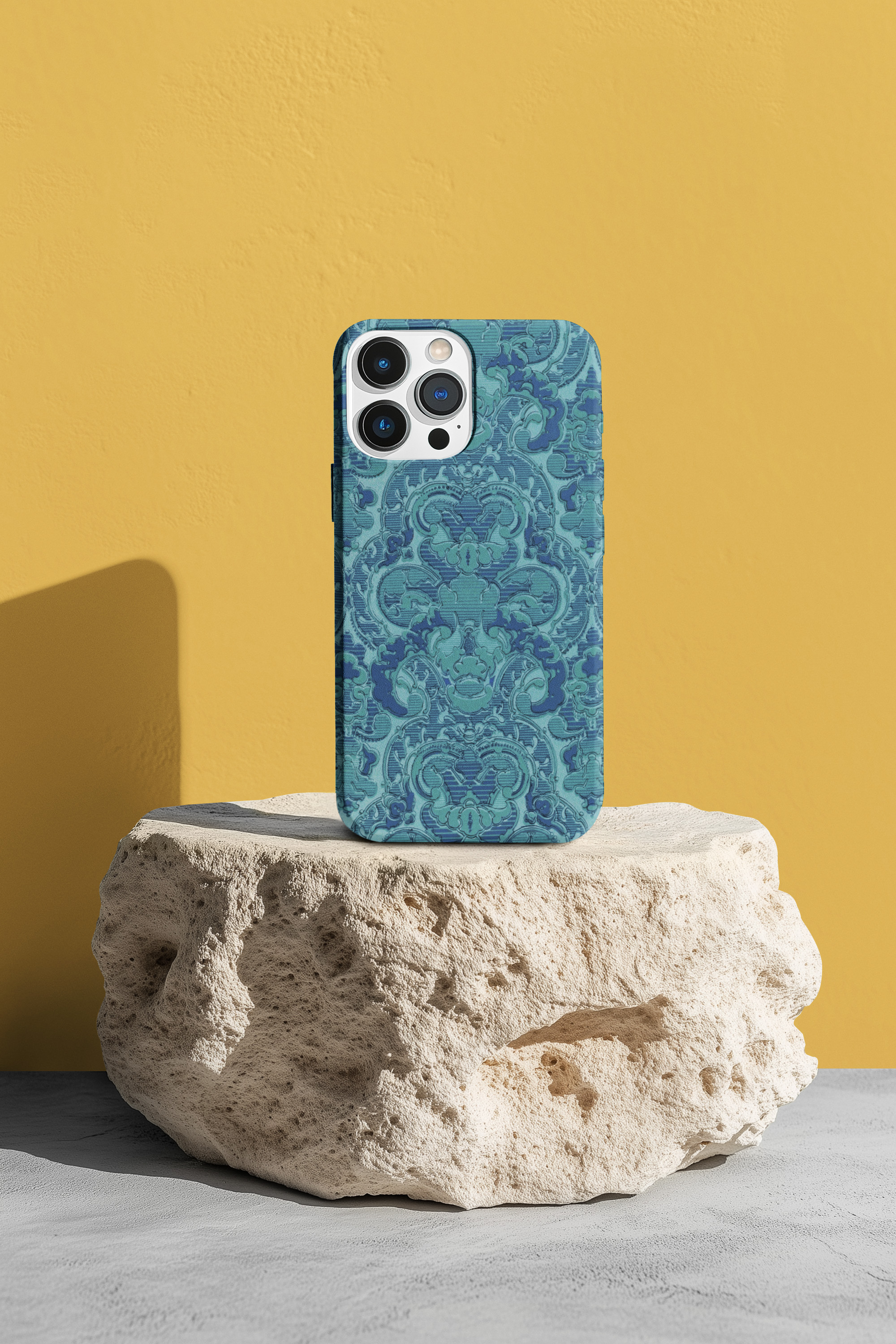 "NeoBaroque Blue" – Timeless Damask Ornate Elegance Tough Phone Case product thumbnail image "NeoBaroque Blue" – Timeless Damask Ornate Elegance Tough Phone Case product thumbnail image