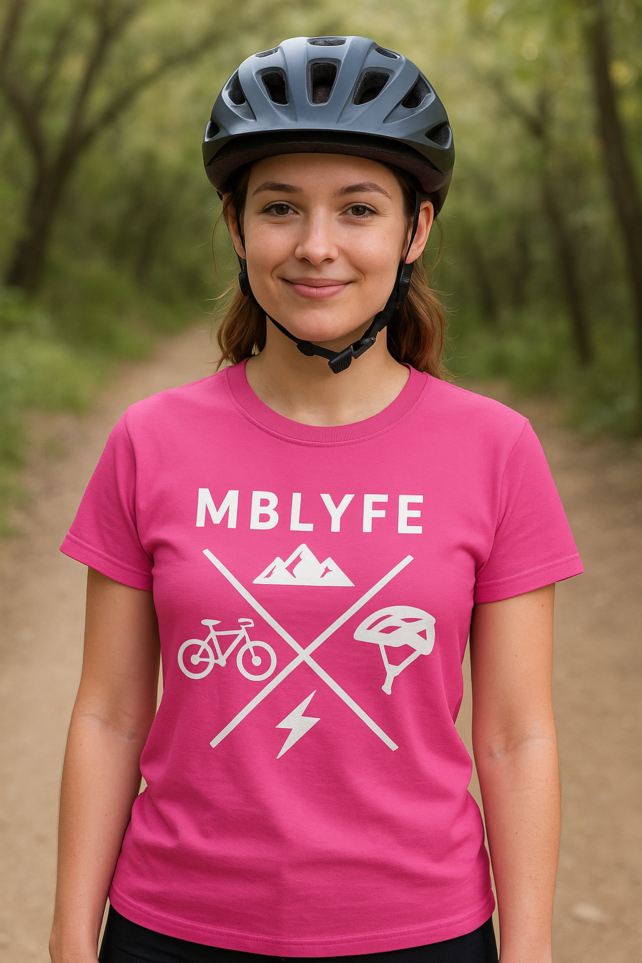 Mountain Bike Lyfe Adventure Lifestyle Tee, Casual T-Shirt for Outdoor Enthusiasts, Hiking Shirt, Bike Lover Gift, Unisex Cotton Top product thumbnail image