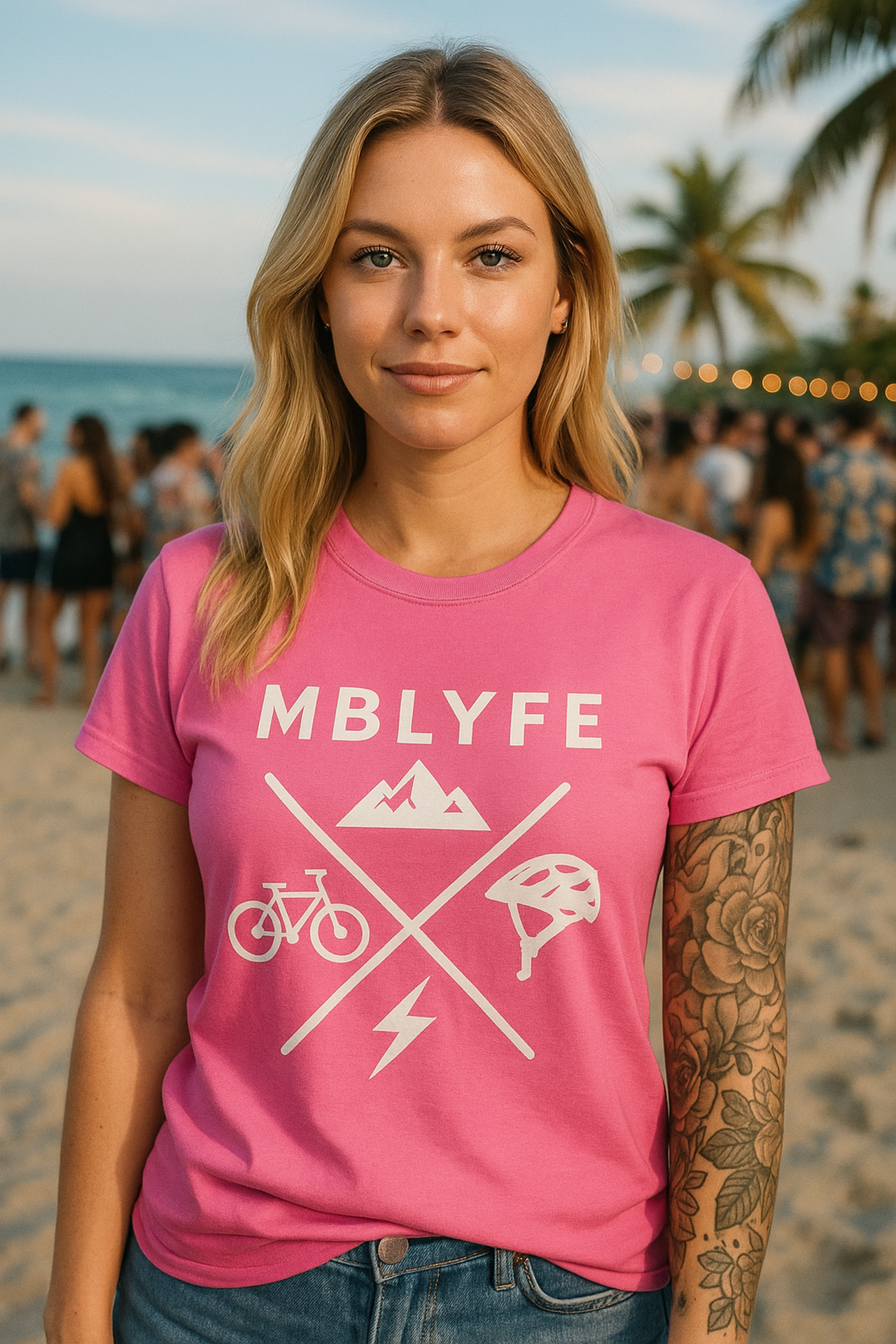 Mountain Bike Lyfe Adventure Lifestyle Tee, Casual T-Shirt for Outdoor Enthusiasts, Hiking Shirt, Bike Lover Gift, Unisex Cotton Top product thumbnail image