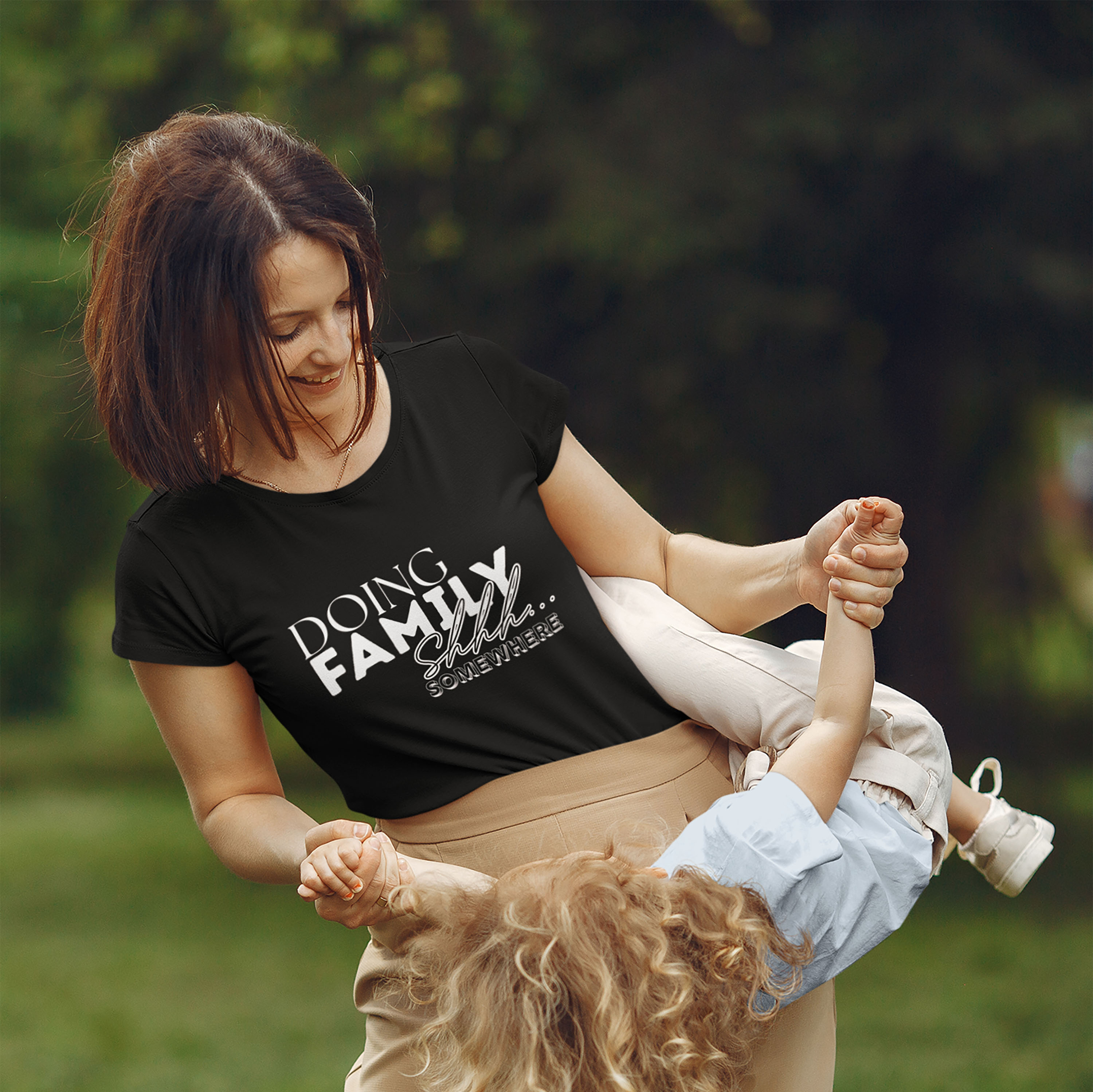 Doing Family Shhh... Somewhere Unisex Jersey Tee - Perfect for Casual Outings product thumbnail image Doing Family Shhh... Somewhere Unisex Jersey Tee - Perfect for Casual Outings product thumbnail image