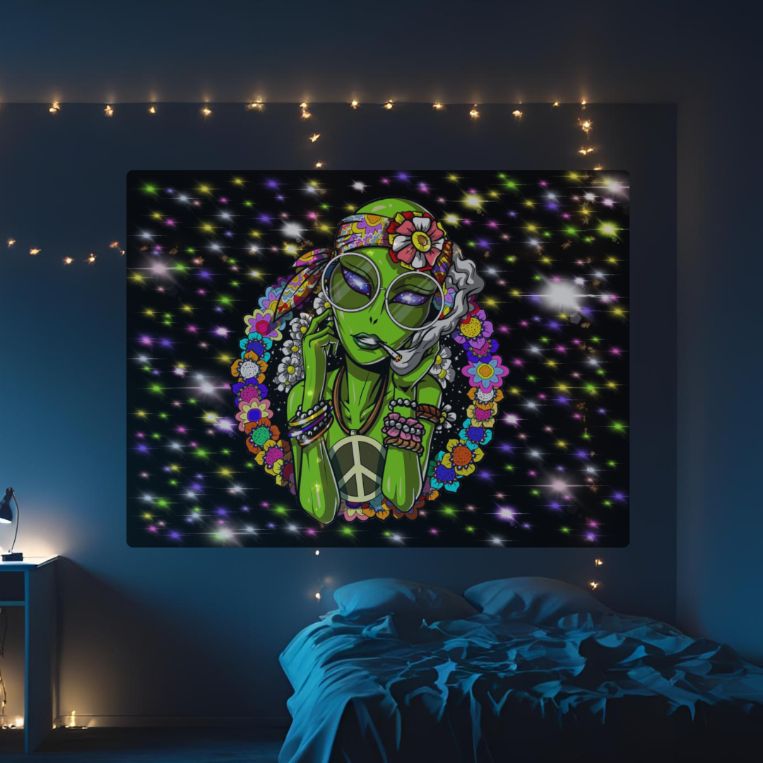 Ethereal Female Alien Wall Tapestry