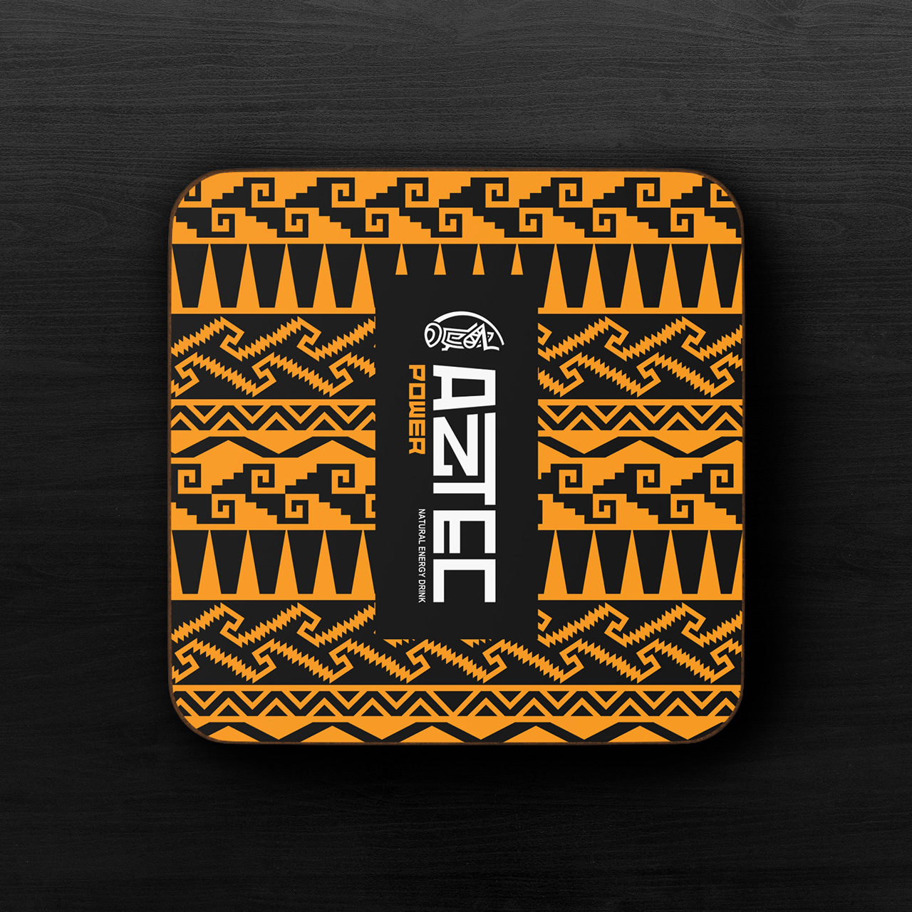 AZTEC 'Power' Hardboard Back Coaster product thumbnail image