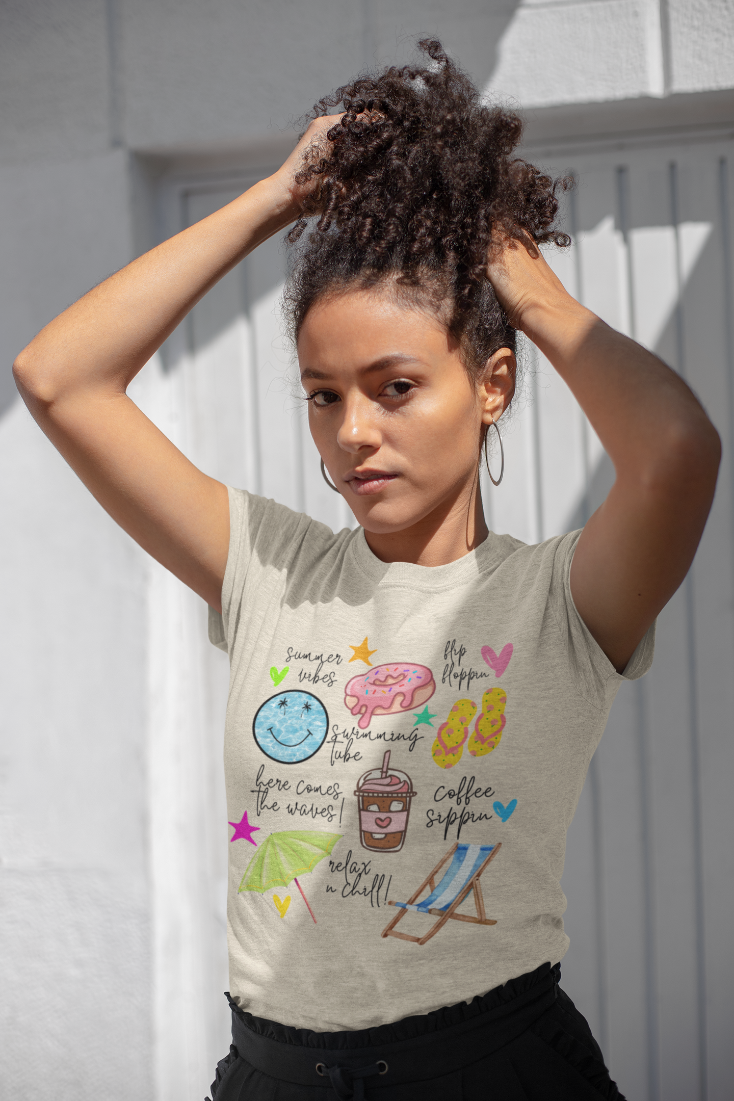 Summer Vibes Unisex T-Shirt, Cute Coffee and Donuts Graphic Tee, Fun Beachwear, Casual Gift, Relaxed Summer Style product thumbnail image Summer Vibes Unisex T-Shirt, Cute Coffee and Donuts Graphic Tee, Fun Beachwear, Casual Gift, Relaxed Summer Style product thumbnail image