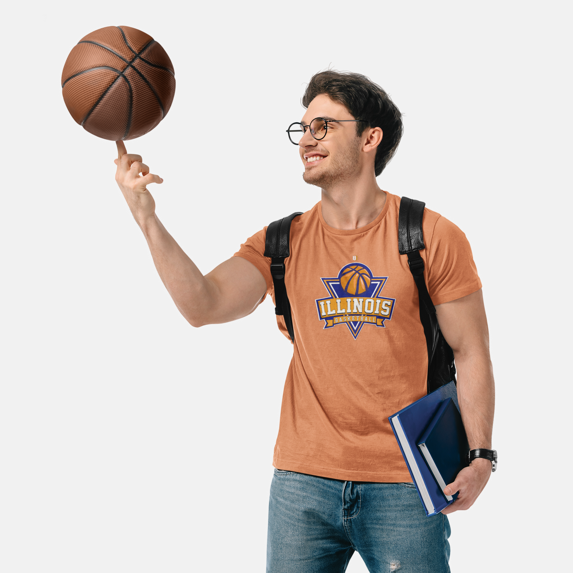 Illinois Fighting Illini Basketball T-Shirt product thumbnail image Illinois Fighting Illini Basketball T-Shirt product thumbnail image