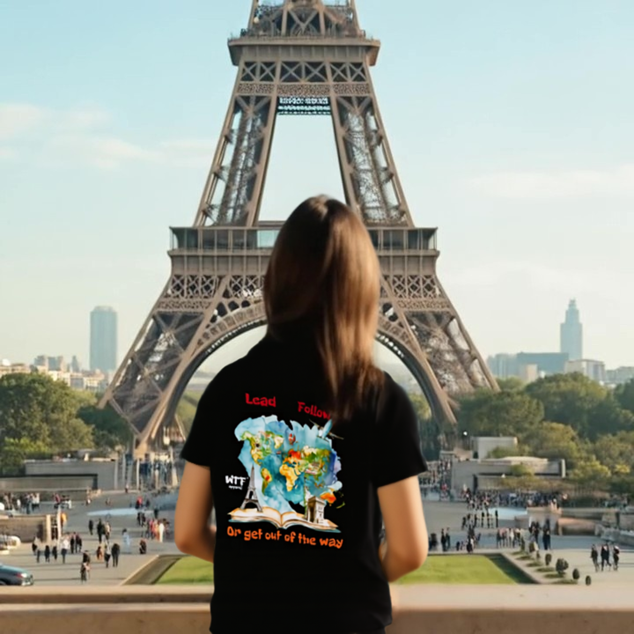 Lead Follow Or Get Out of the Way Travel Unisex Statement Wear Graphic T-Shirt