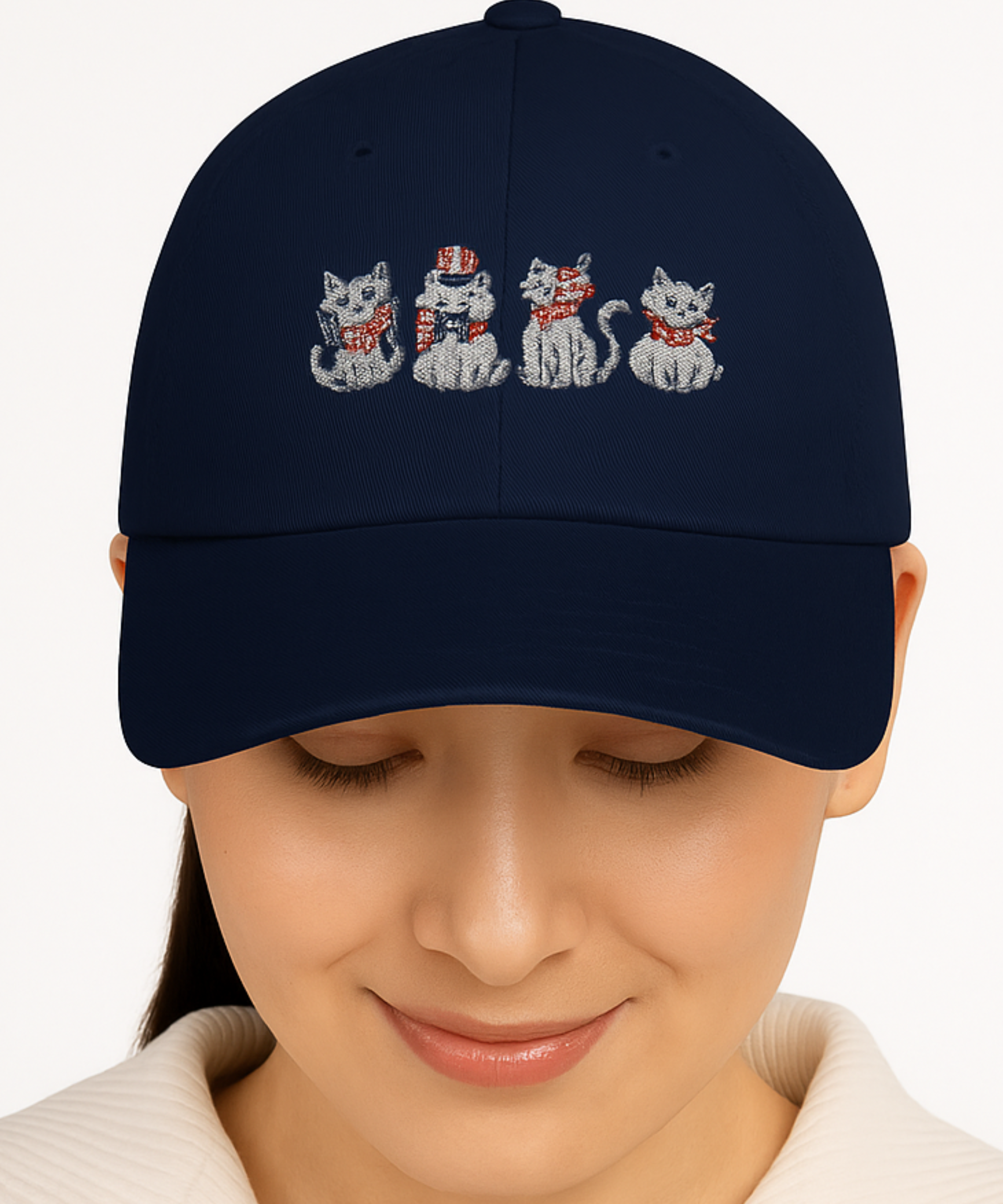 Organic Embroidered Baseball Cap with Cute Animal Design, Casual Hat for Outdoor Adventures, Unique Gift for Animal Lovers, [...]