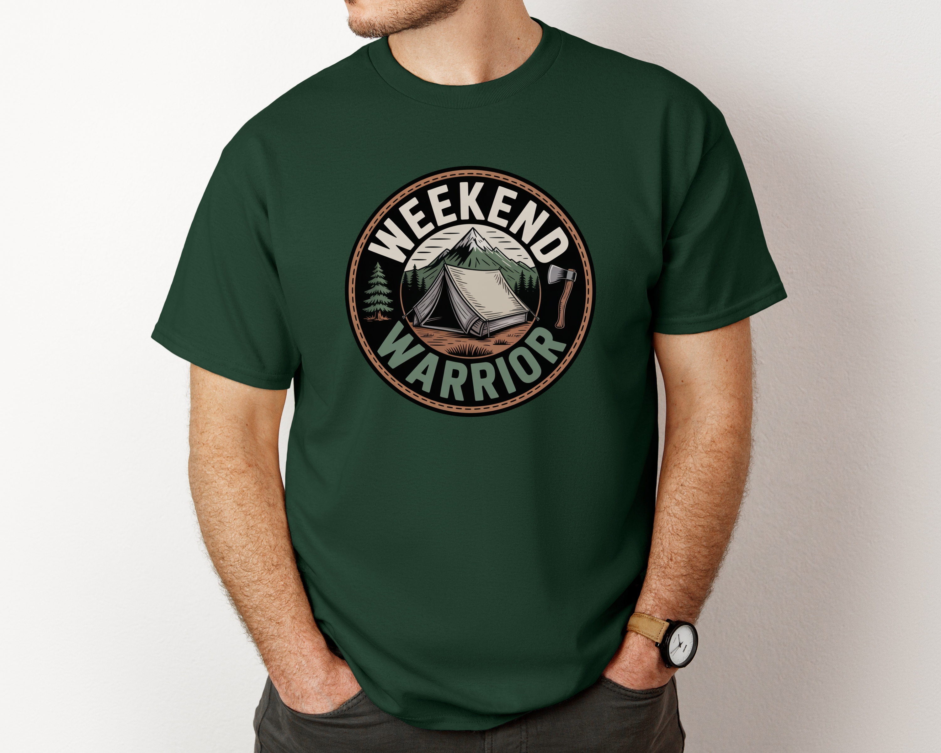 Weekend Warrior Unisex Heavy Cotton Tee   Adventure &amp; Outdoor T-Shirt Sizes SM to 5XL