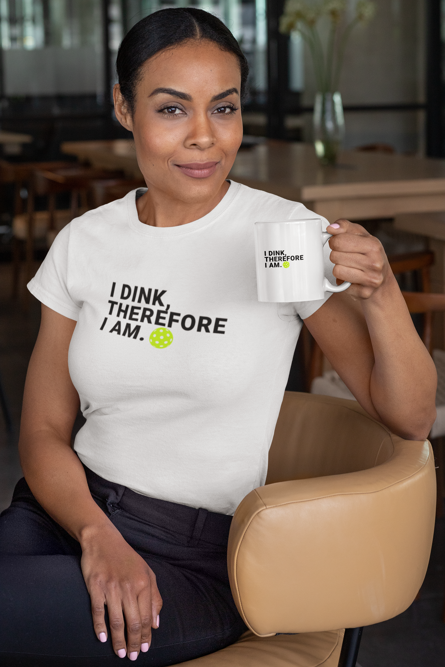 Lighthearted Dinking Tee for Fun-Loving Adults, Perfect Gift for Parties, Birthdays, and Holidays, I Drink Therefore I Am