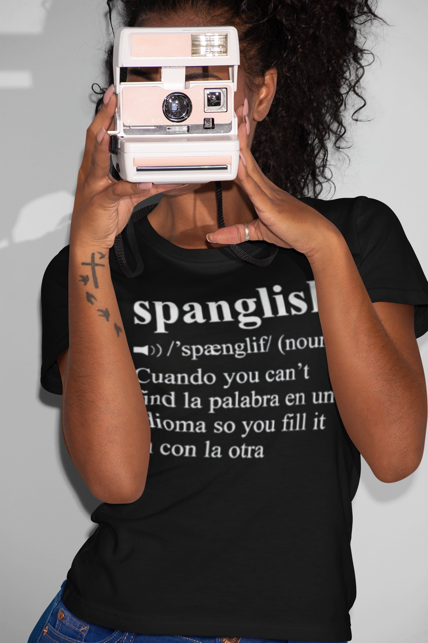 Spanglish Definition Tee | Unisex Cotton T-Shirt, Bilingual Humor Shirt, Language Lover Gift, Fun Educational Apparel, Casual Everyday Wear product thumbnail image Spanglish Definition Tee | Unisex Cotton T-Shirt, Bilingual Humor Shirt, Language Lover Gift, Fun Educational Apparel, Casual Everyday Wear product thumbnail image
