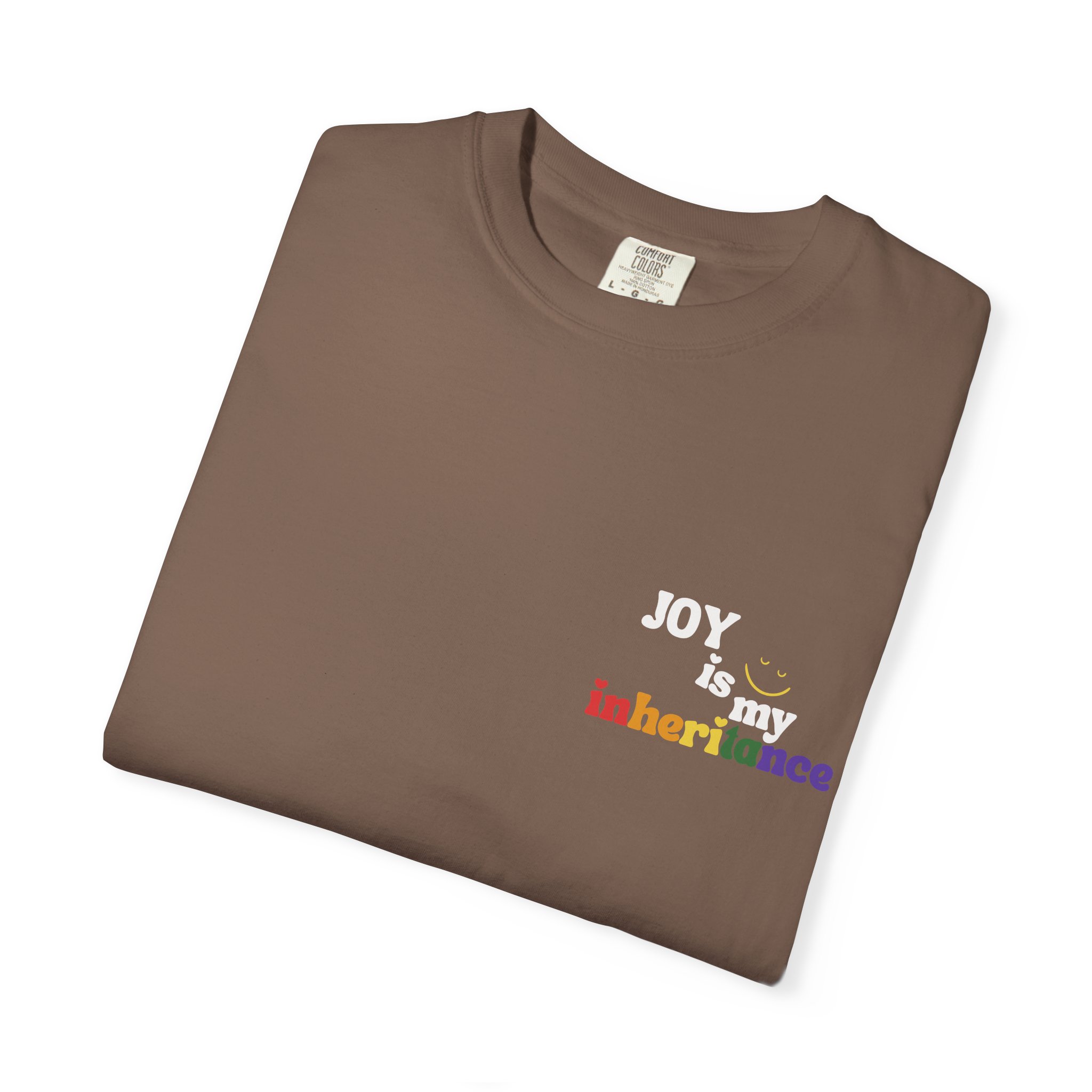 Joy Is My Inheritance — Oversized Unisex Statement Tee product thumbnail image Joy Is My Inheritance — Oversized Unisex Statement Tee product thumbnail image