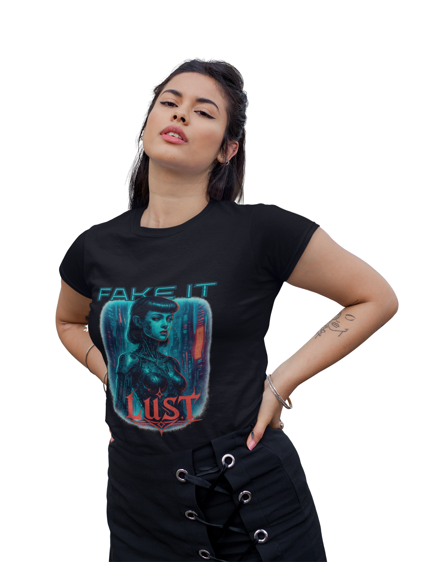 Fake It - Unisex Softstyle T-Shirt product thumbnail image