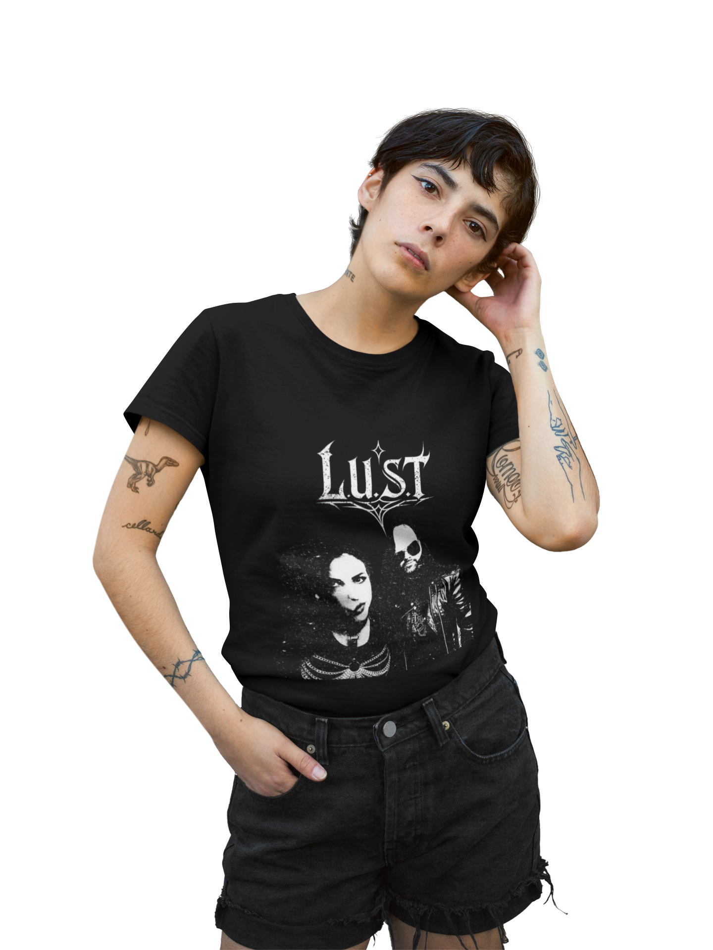 L.U.S.T Band B/W Unisex Softstyle T-Shirt product thumbnail image L.U.S.T Band B/W Unisex Softstyle T-Shirt product thumbnail image
