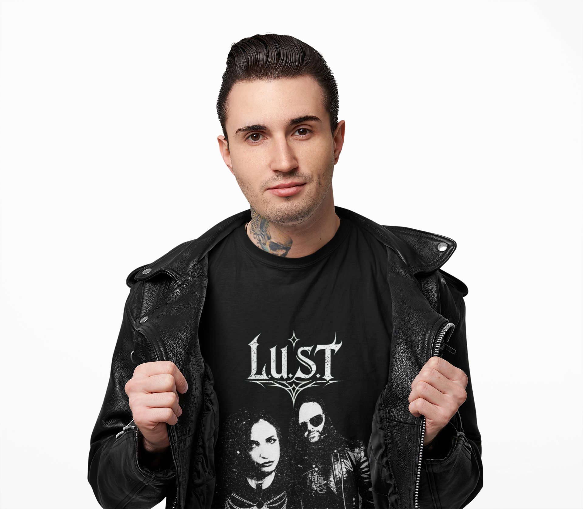 L.U.S.T Band B/W Unisex Softstyle T-Shirt product thumbnail image L.U.S.T Band B/W Unisex Softstyle T-Shirt product thumbnail image