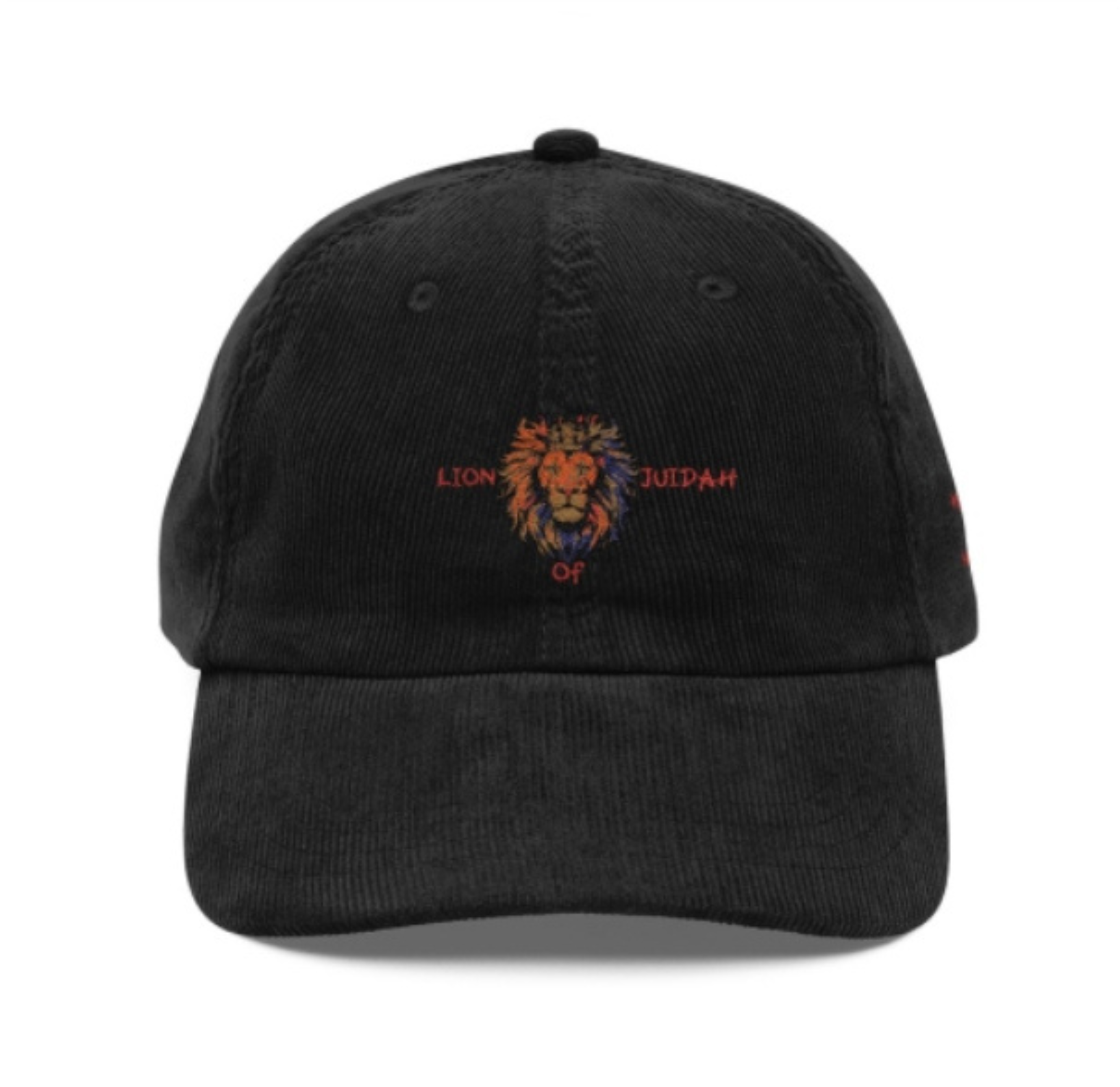 Embroidered Corduroy Holy Titles Cap for Believers Of The Way product thumbnail image
