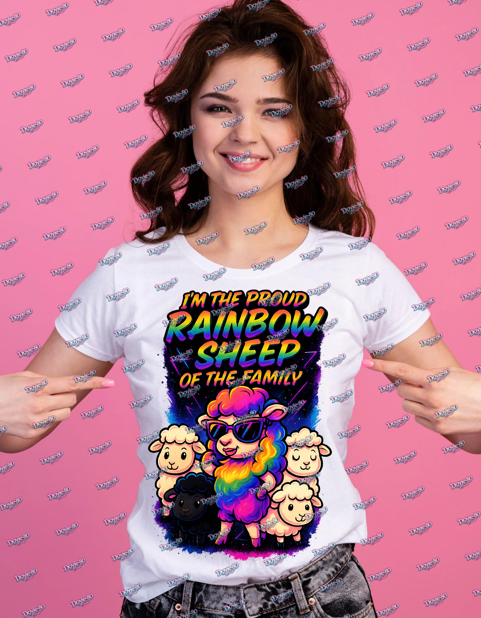 Proud Rainbow Sheep T-Shirt, LGBTQ+ Pride Tee, Unisex Graphic Shirt, Funny Family Shirt, Unique Gift for Friends product thumbnail image Proud Rainbow Sheep T-Shirt, LGBTQ+ Pride Tee, Unisex Graphic Shirt, Funny Family Shirt, Unique Gift for Friends product thumbnail image