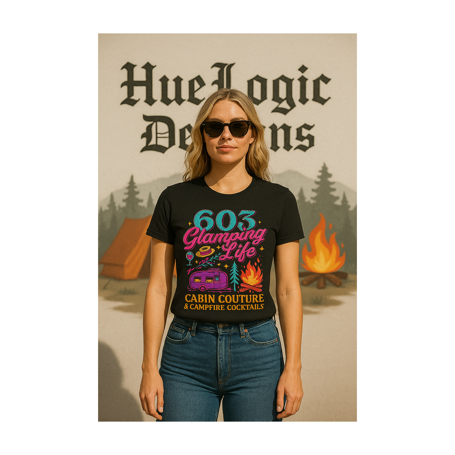 Glamping Life Unisex T-Shirt, Camping Tee, Summer Festival Shirt, Outdoor Adventure Apparel, Cabin Couture Tee Glamping Life Unisex T-Shirt, Camping Tee, Summer Festival Shirt, Outdoor Adventure Apparel, Cabin Couture Tee