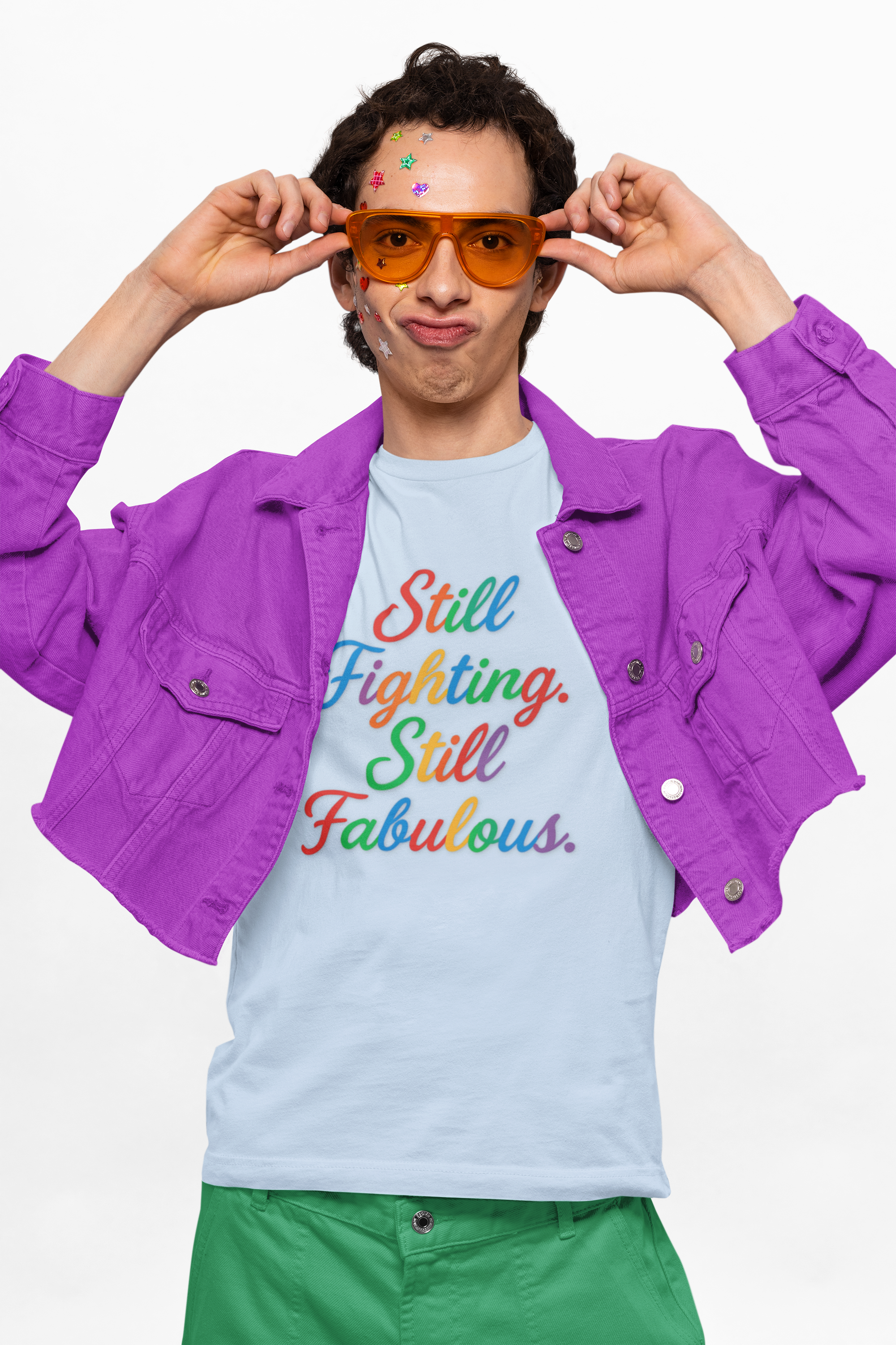 Unisex Softstyle T-Shirt - Still Fighting, Still Fabulous, Motivational Tee, LGBTQ Pride Shirt, Gift for Fighters, Empowerment Top