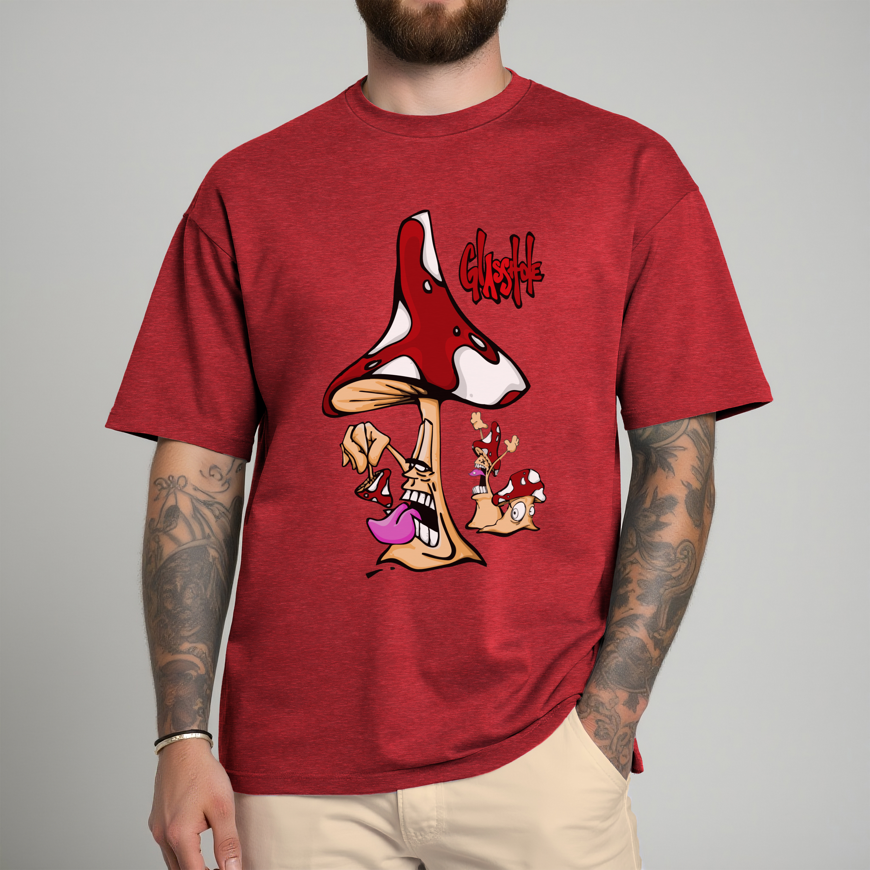 Trippy Cannibal Mushroom GlassHole Tee product thumbnail image Trippy Cannibal Mushroom GlassHole Tee product thumbnail image