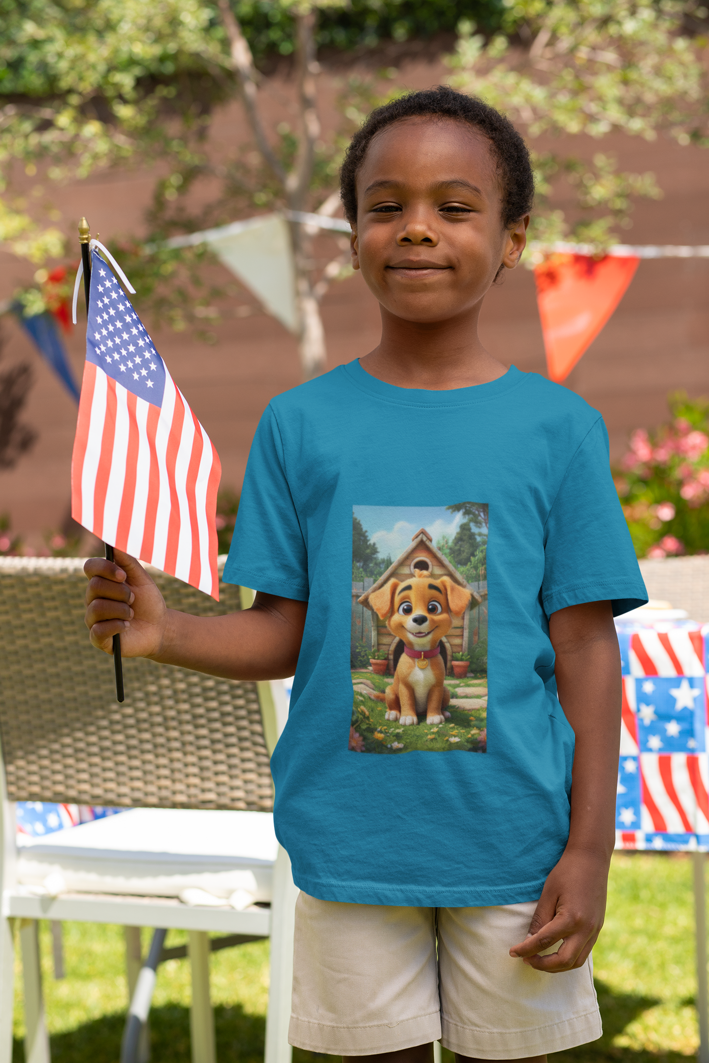 Cute Puppy Kids Unisex Tee, Dog Lover T-Shirt for Kids, Animal Graphic Tee, Gift for Dog Lovers, Birthday Party Outfit