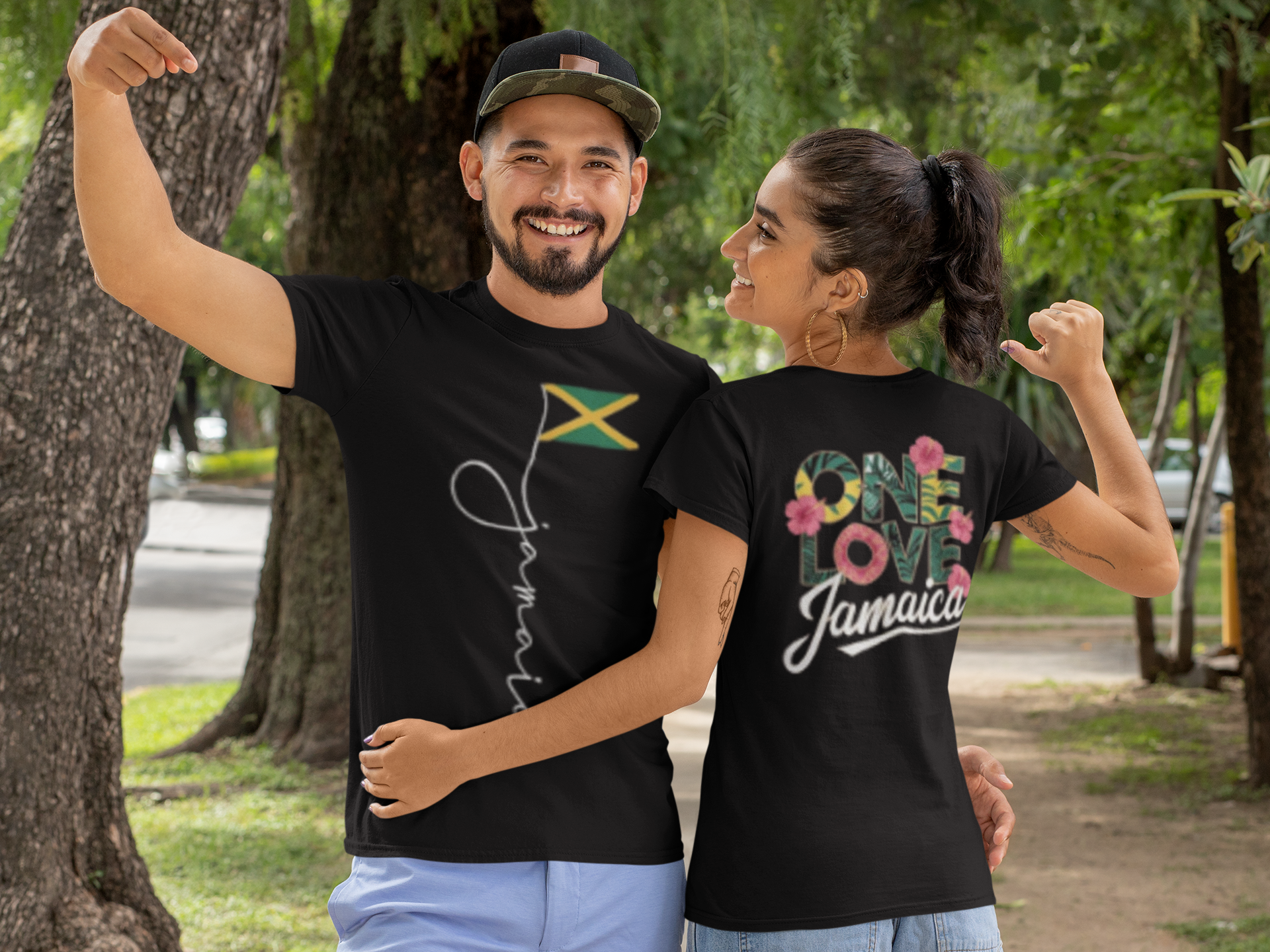 Jamaican Pride Unisex Tee, Casual Wear, Summer Vibes, Travel Souvenir, Music Festival Clothing, Caribbean Celebration Shirt product thumbnail image