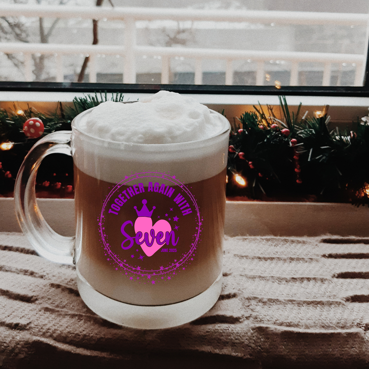 Clear Glass Mug with Handle, 10oz - Perfect for gift or collection as ARMY Clear Glass Mug with Handle, 10oz - Perfect for gift or collection as ARMY