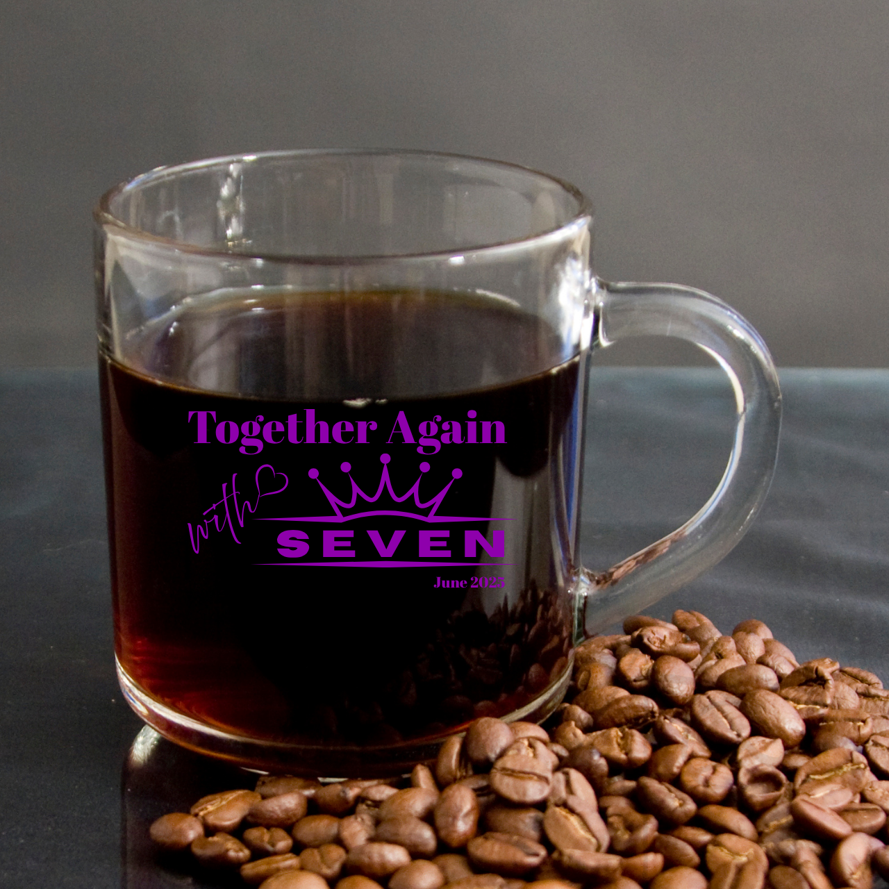 Clear Glass Mug with Handle 10oz - Perfect for gift or collection as ARMY and More! Clear Glass Mug with Handle 10oz - Perfect for gift or collection as ARMY and More!