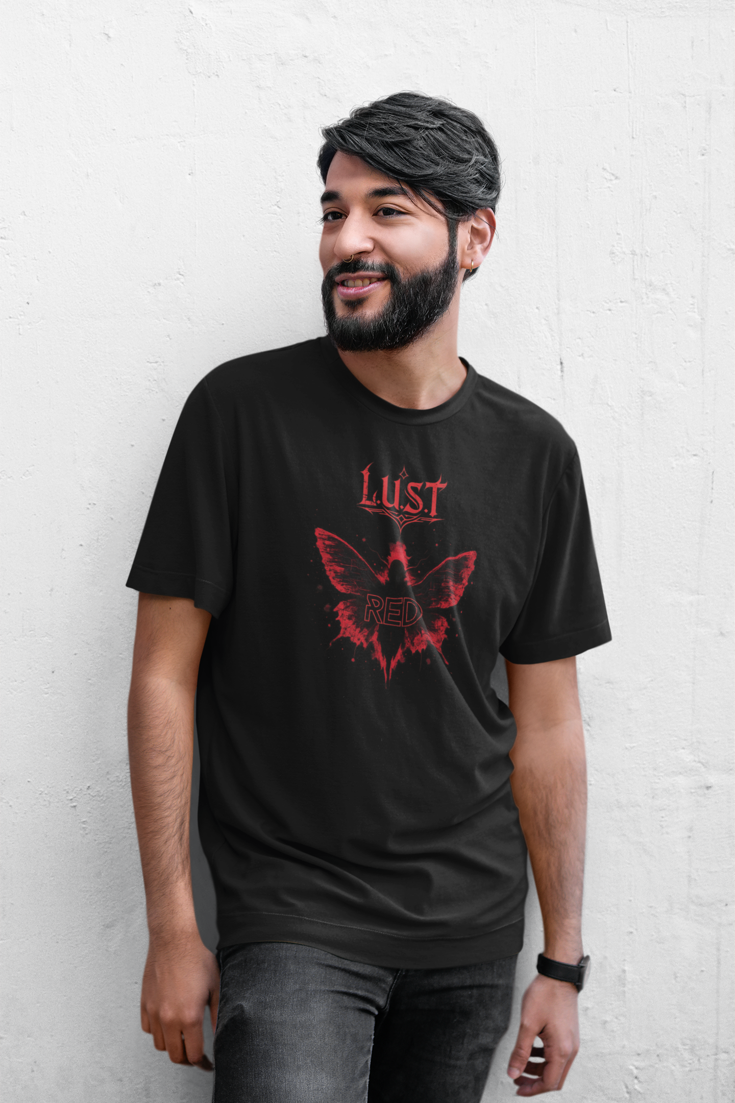 RED - Unisex Softstyle T-Shirt product thumbnail image