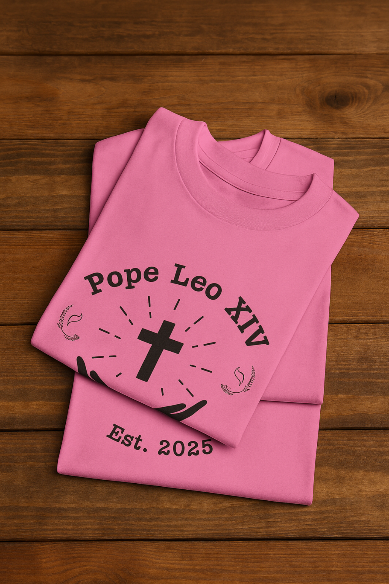 Pope Leo XIV Unisex Heavy Cotton Tee Religious T Shirt Faith Based Apparel Gift for Spiritual Occasions Comfortable Everyday Wear product thumbnail image Pope Leo XIV Unisex Heavy Cotton Tee Religious T Shirt Faith Based Apparel Gift for Spiritual Occasions Comfortable Everyday Wear product thumbnail image