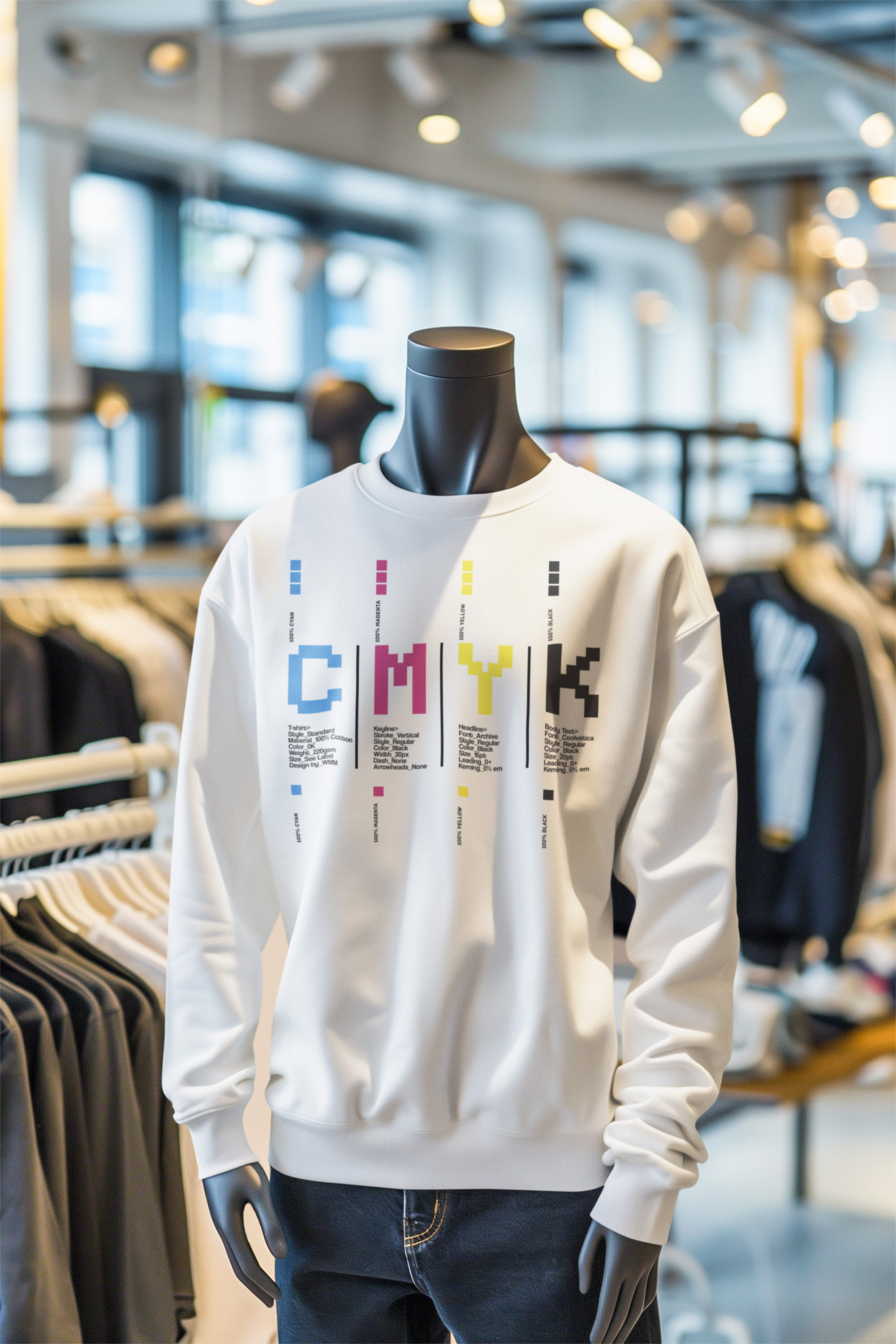 Colorful CMYK Print Crewneck Sweatshirt for Designers, Graphic Tee, Art Lover Gift, Comfortable Sweatshirt, Unisex Apparel product thumbnail image Colorful CMYK Print Crewneck Sweatshirt for Designers, Graphic Tee, Art Lover Gift, Comfortable Sweatshirt, Unisex Apparel product thumbnail image