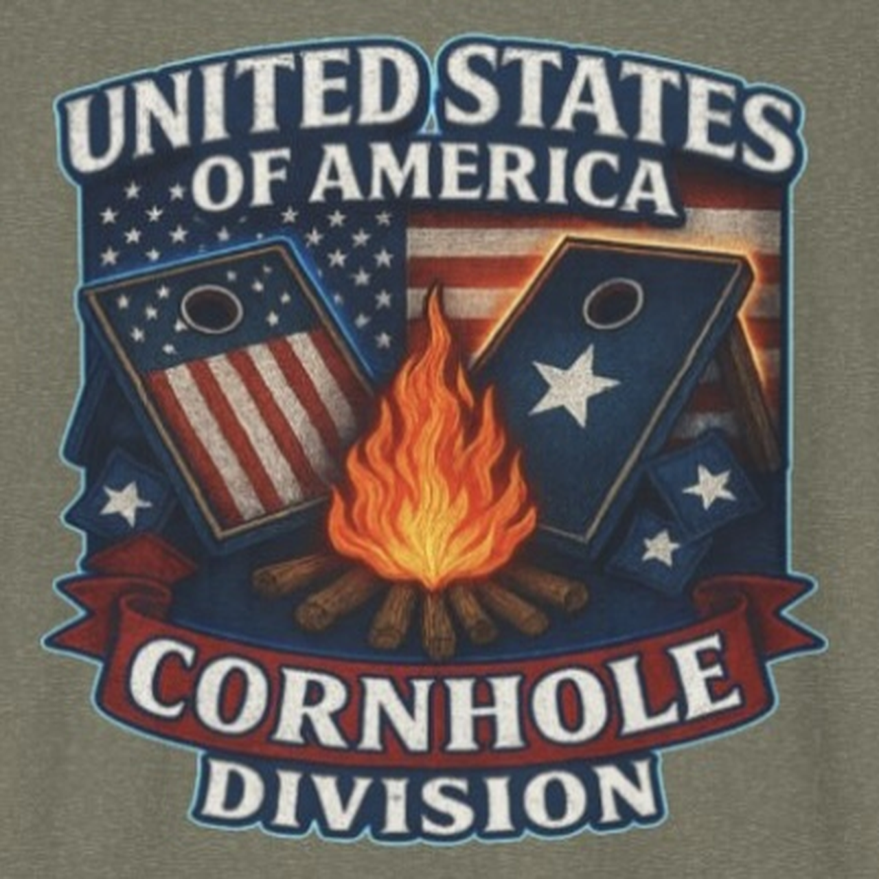 Patriotic Cornhole T-Shirt | Unisex Graphic Tee, Fourth of July Apparel, Cornhole Team Gear, Casual Summer Shirt, Gift for Game Lovers product thumbnail image