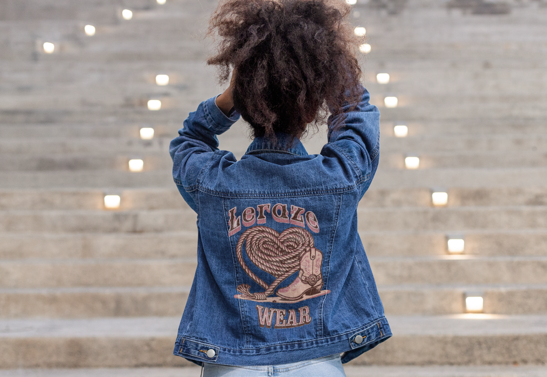Men's Denim Jacket Leraze Wear Rodeo