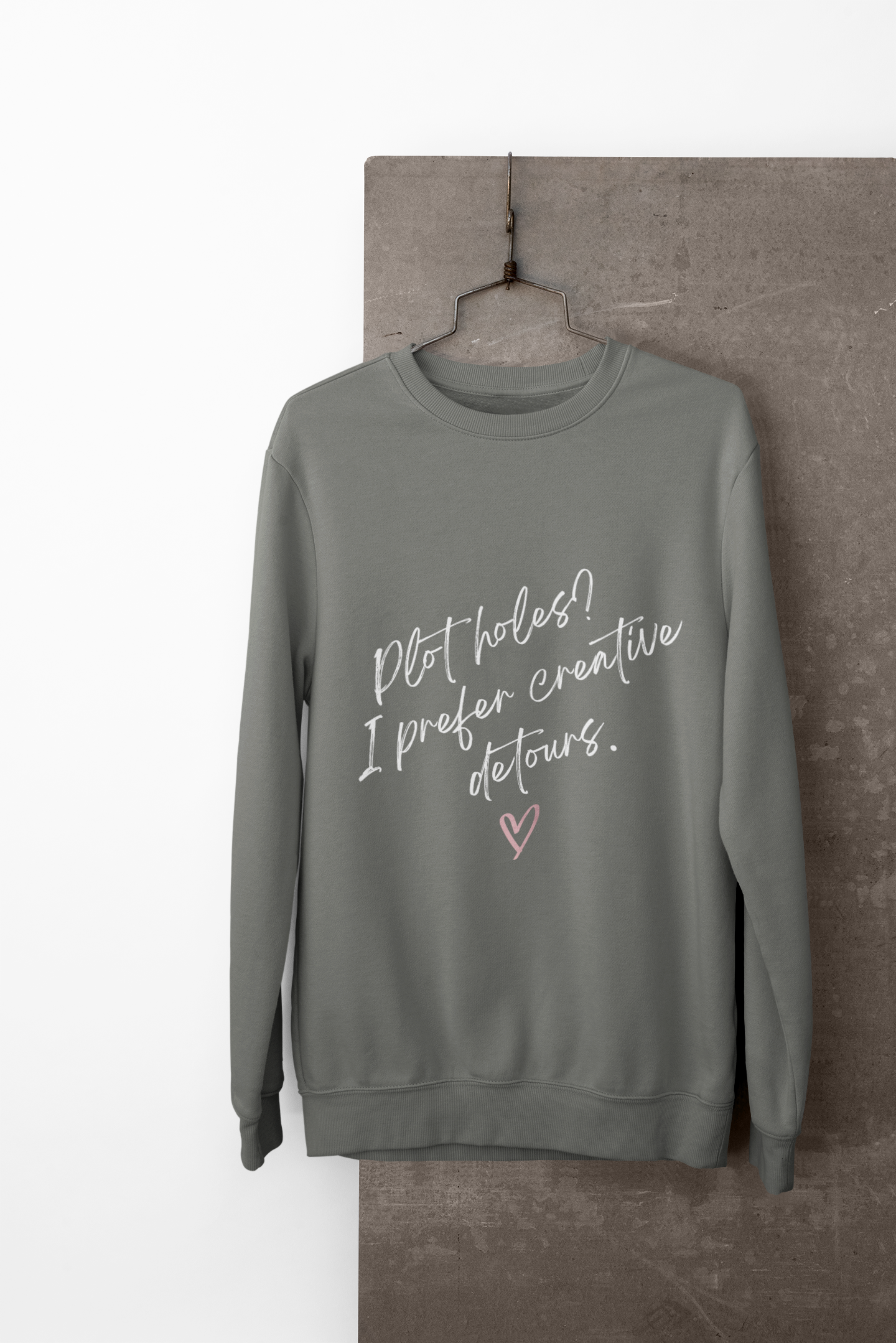 Creative Detours Sweatshirt | Unisex Garment-Dyed Crew, Fun Gift, Casual Style, Comfy Layering, Creative Expression product thumbnail image Creative Detours Sweatshirt | Unisex Garment-Dyed Crew, Fun Gift, Casual Style, Comfy Layering, Creative Expression product thumbnail image