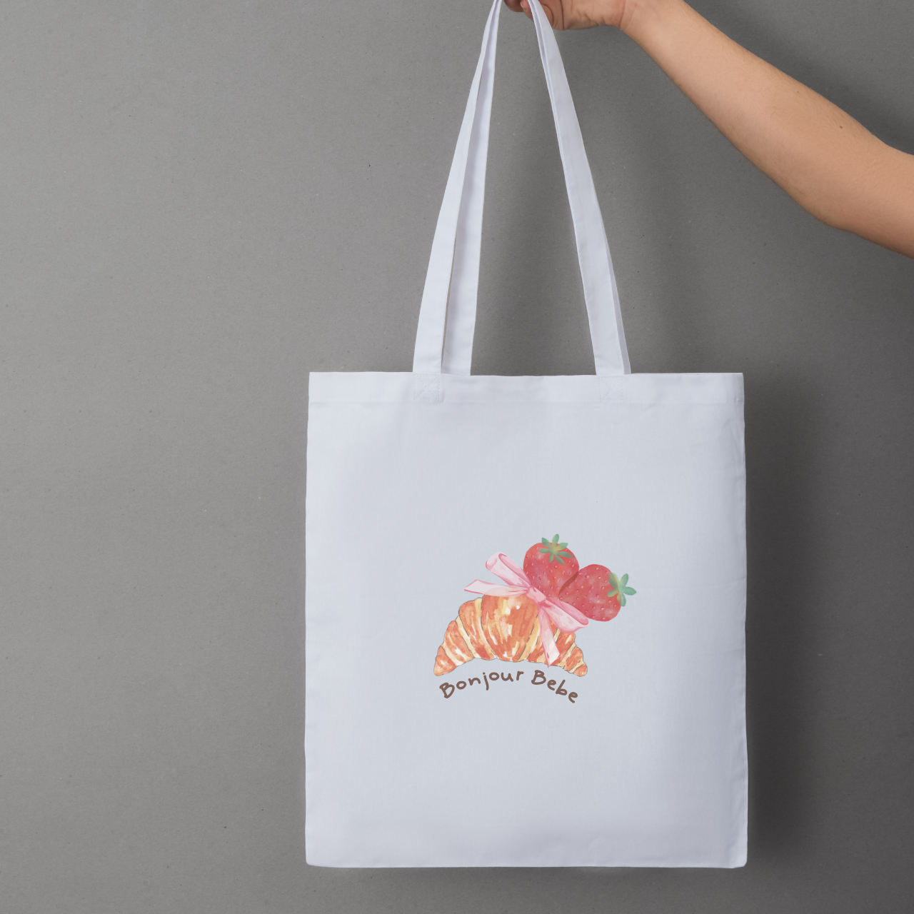 Summer Vibes Tote Bag - Bonjour Babe Tote for Beach, Grocery, Everyday Errands product thumbnail image