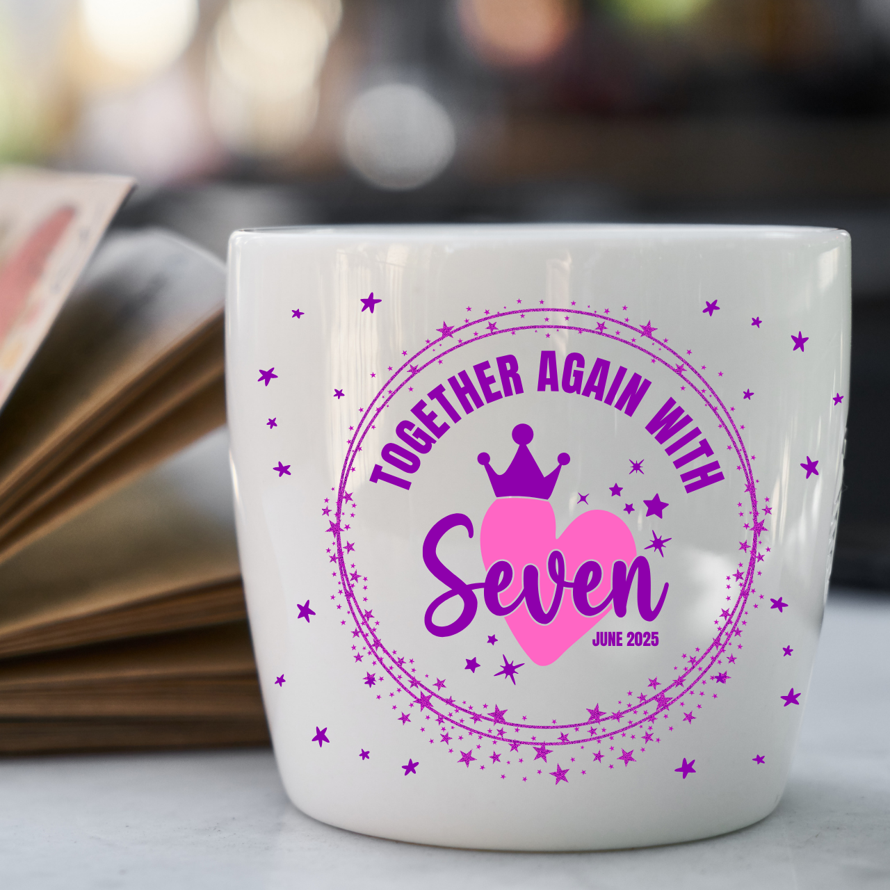 ARMY Color Morphing Mug - Together Again with Seven, Perfect Gift for Birthdays, Celebrations, Magic Mug product thumbnail image