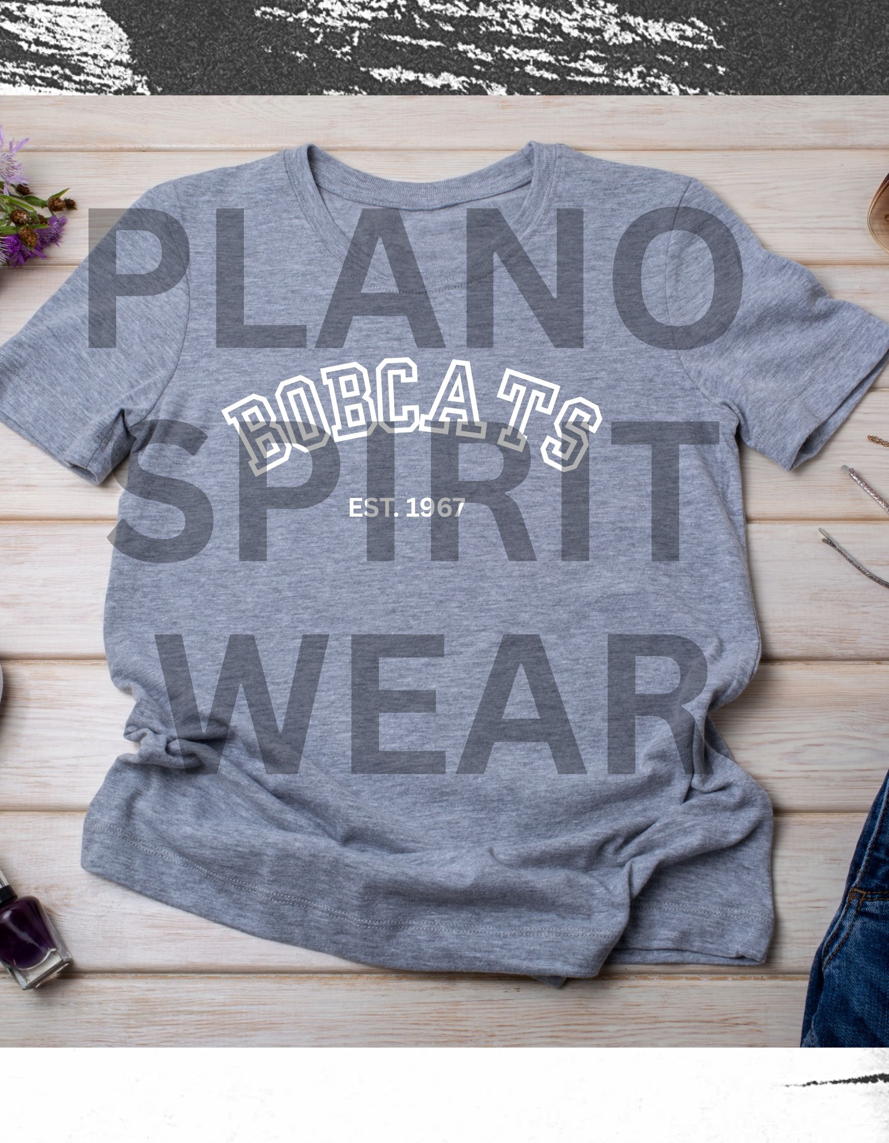 Memorial Bobcats - Est 1967 Plano School Spirit Wear Kids Tee  product thumbnail image