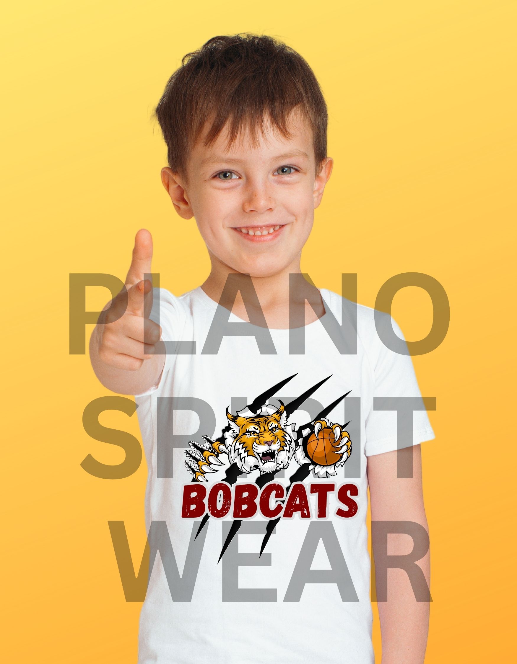 Memorial Bobcats - Plano School Spirit Wear Kids Tee 