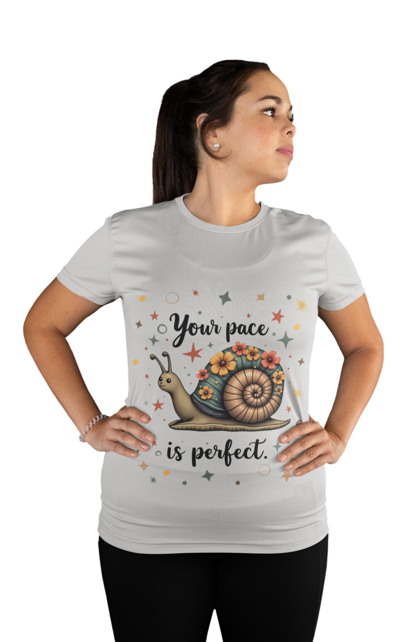 Snail-Themed Unisex T-Shirt – “Your Pace is Perfect” Motivational Tee – Nature-Inspired Relaxed Vibe Shirt – Slow Living Gift – Casual Comfort Fit product thumbnail image